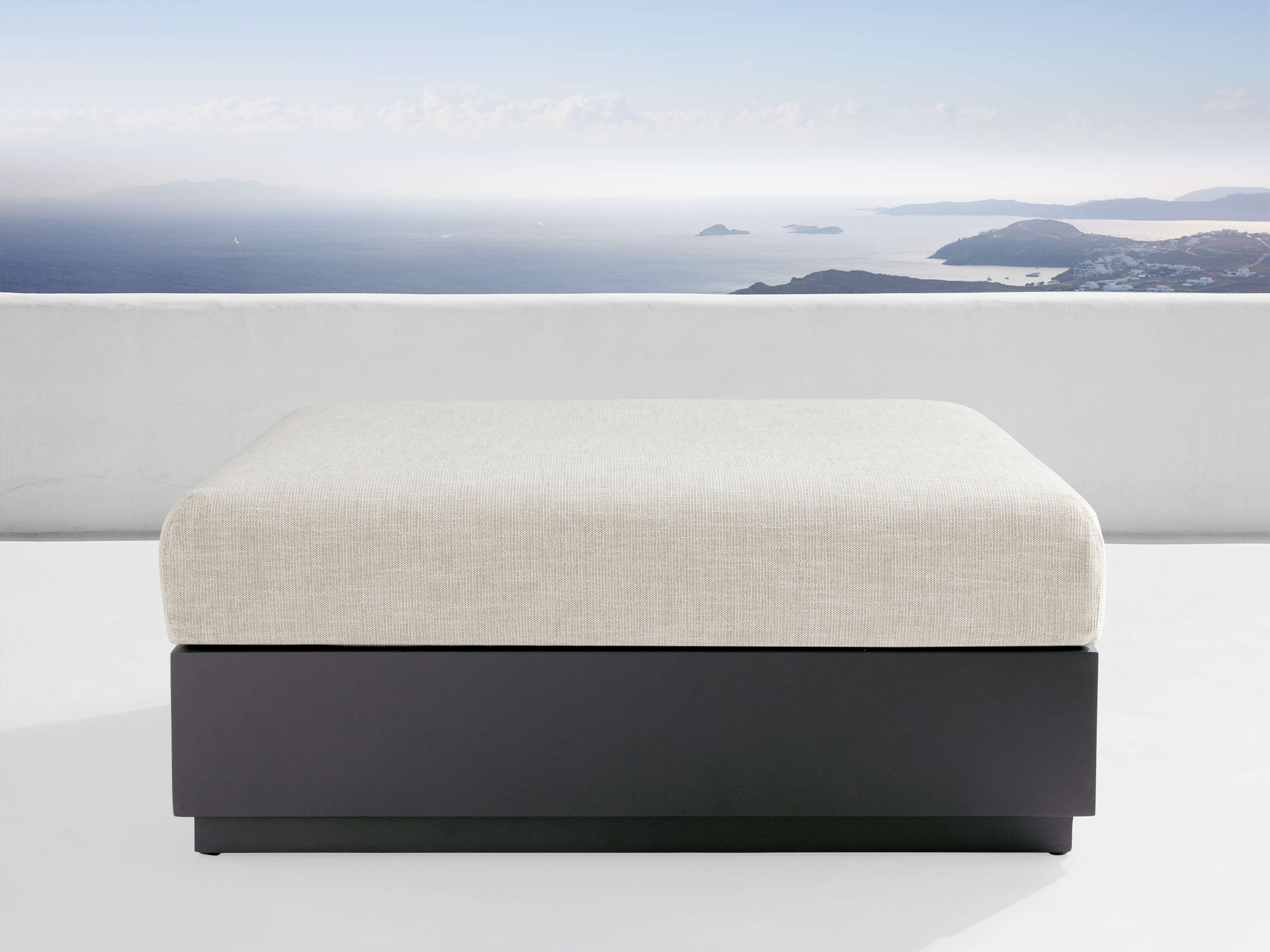 Bal Harbour Outdoor Aluminum Ottoman