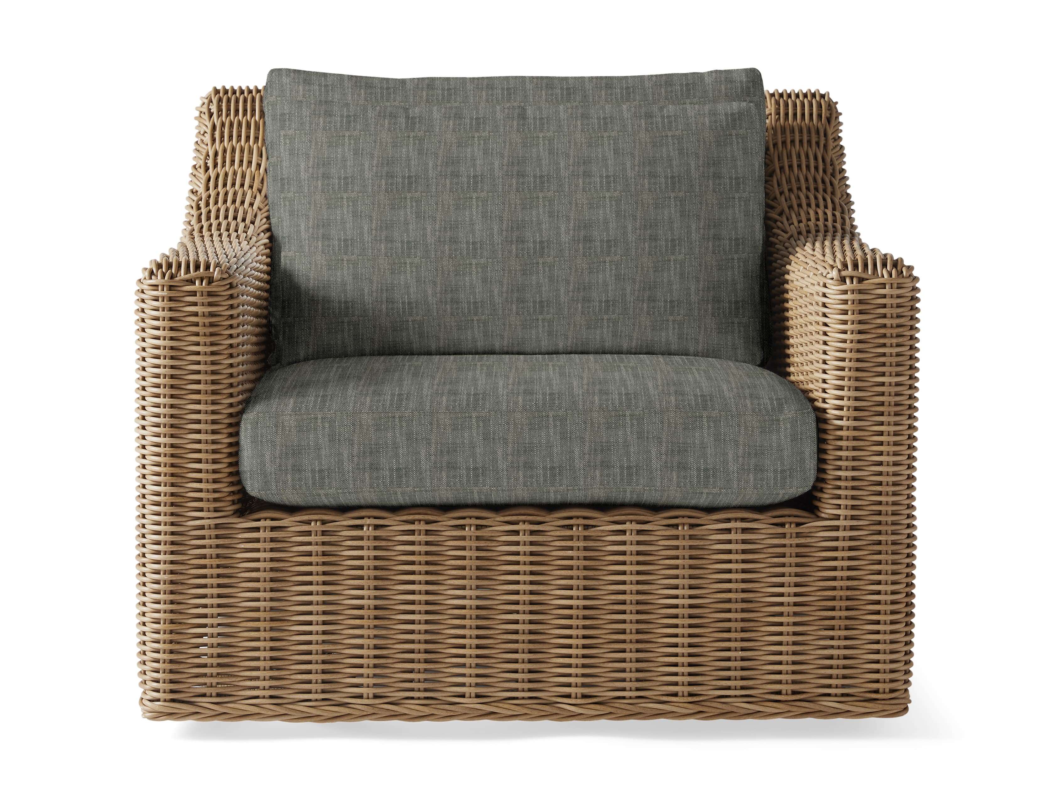 Montauk Outdoor Swivel Chair in Weathered Natural