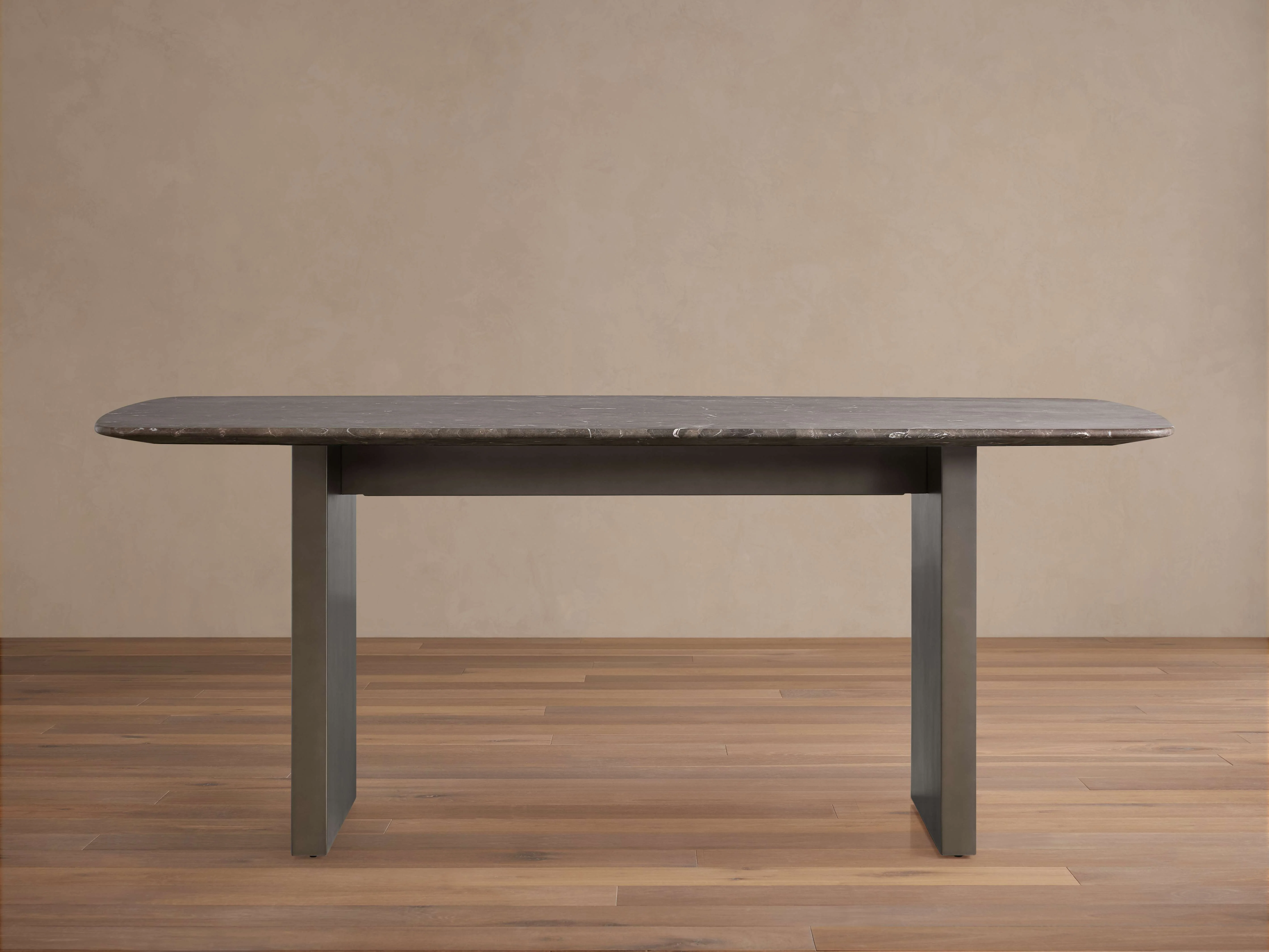 Saint Germain Stone Dining Table with Clement Base