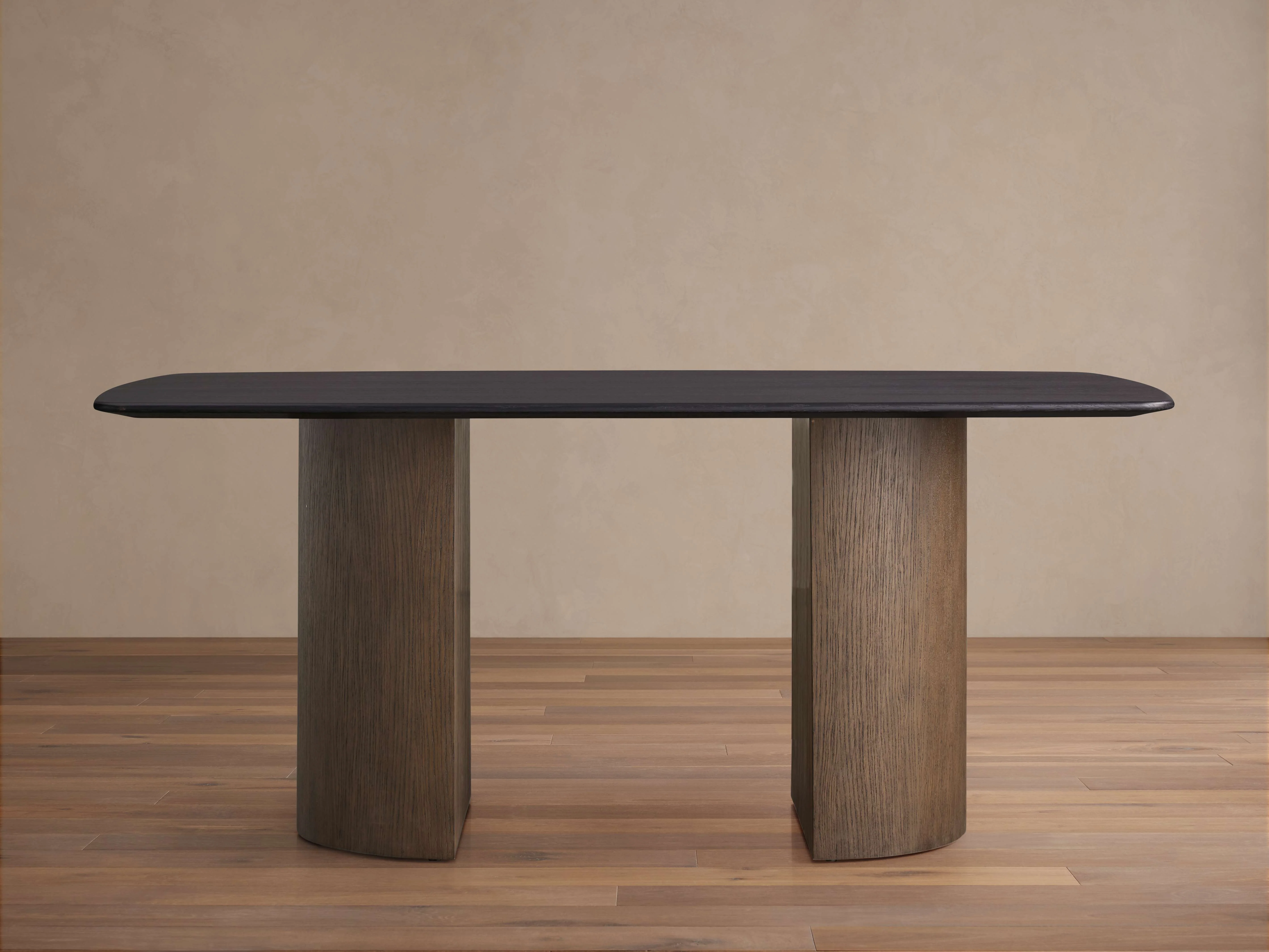 Saint Germain Wood Dining Table with Dauphine Base