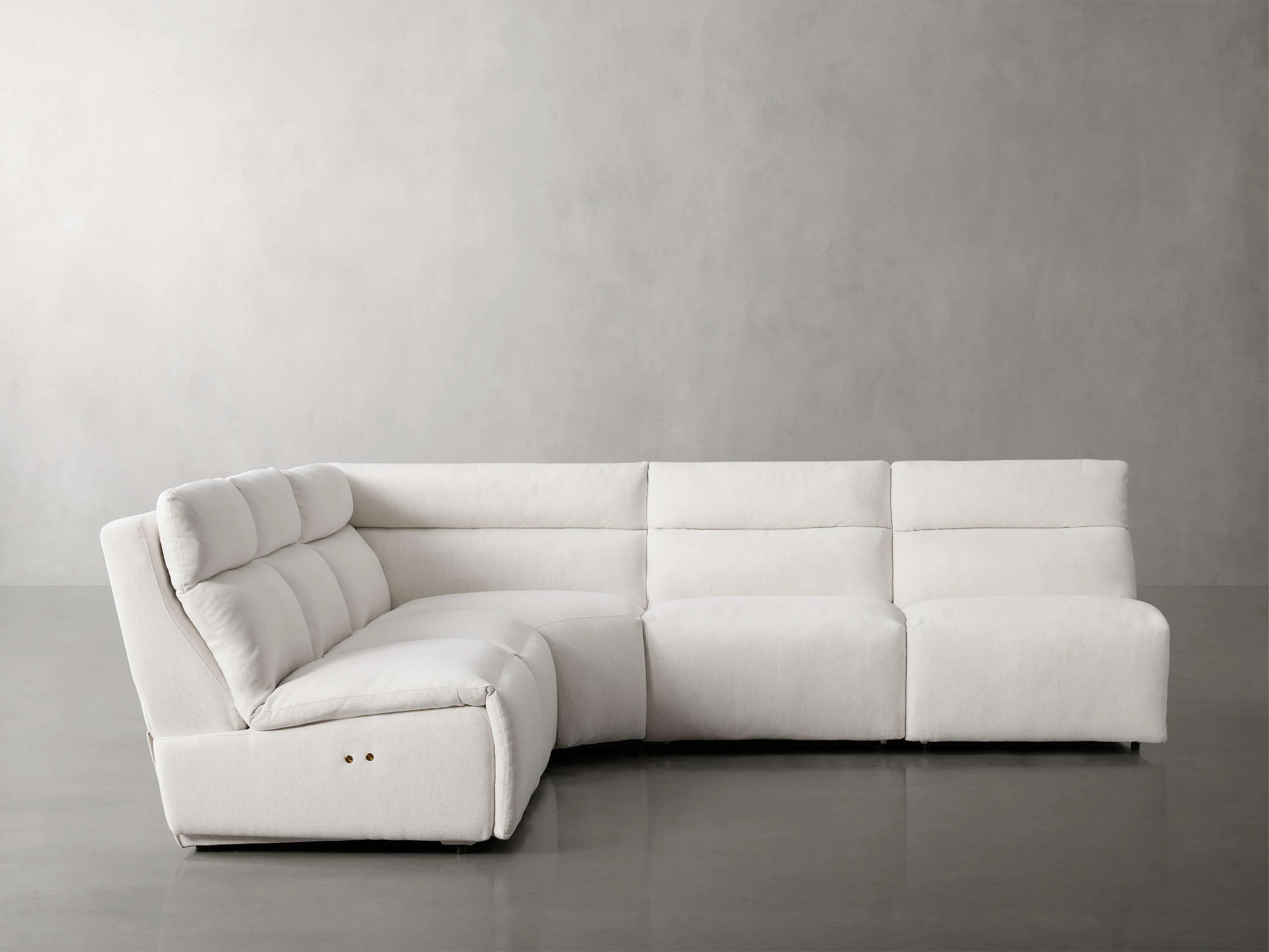 Rowland Tailored Five Piece Armless Motion Corner Sectional