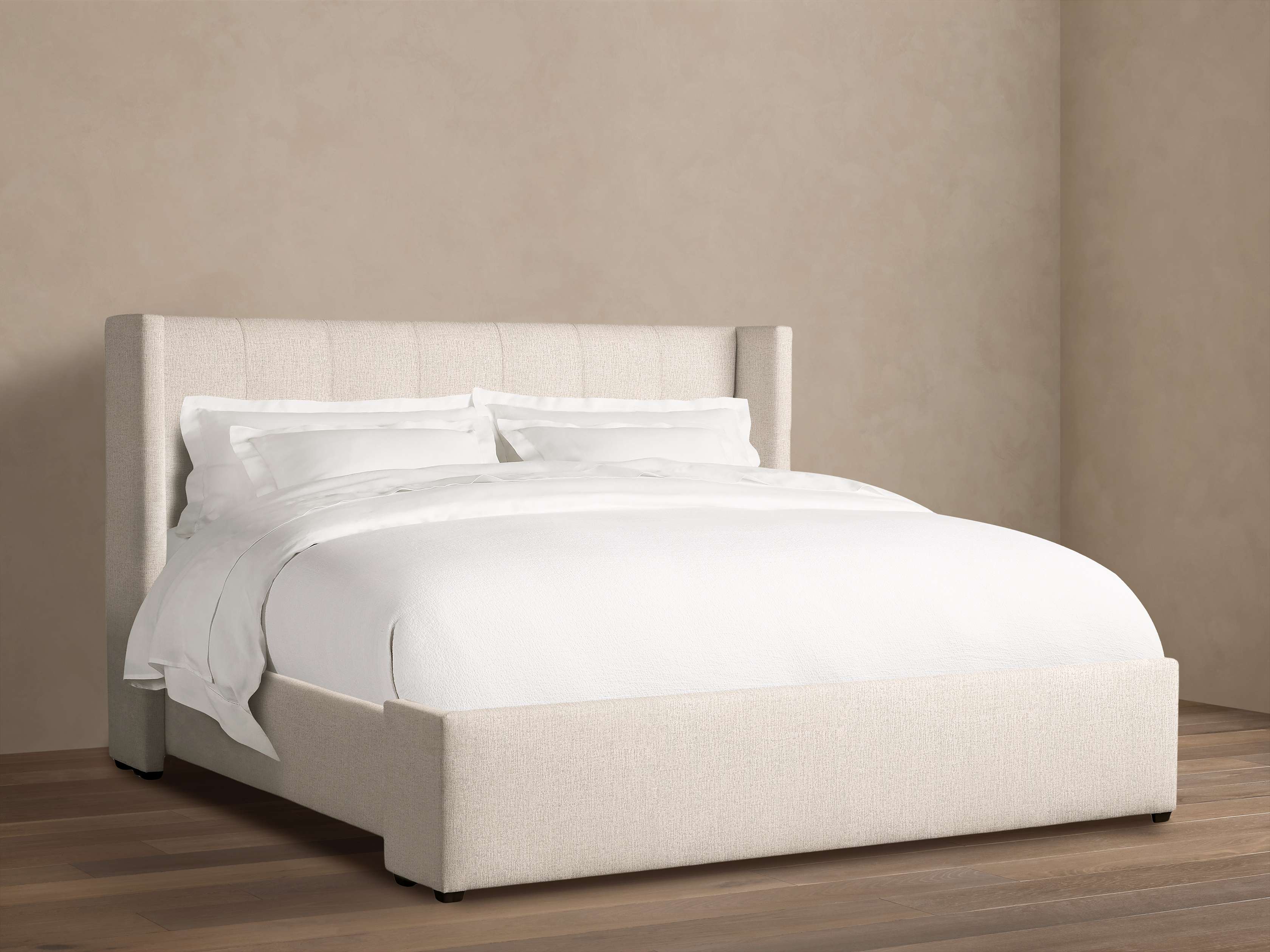 Wyller Box-Tufted Bed with Low Footboard