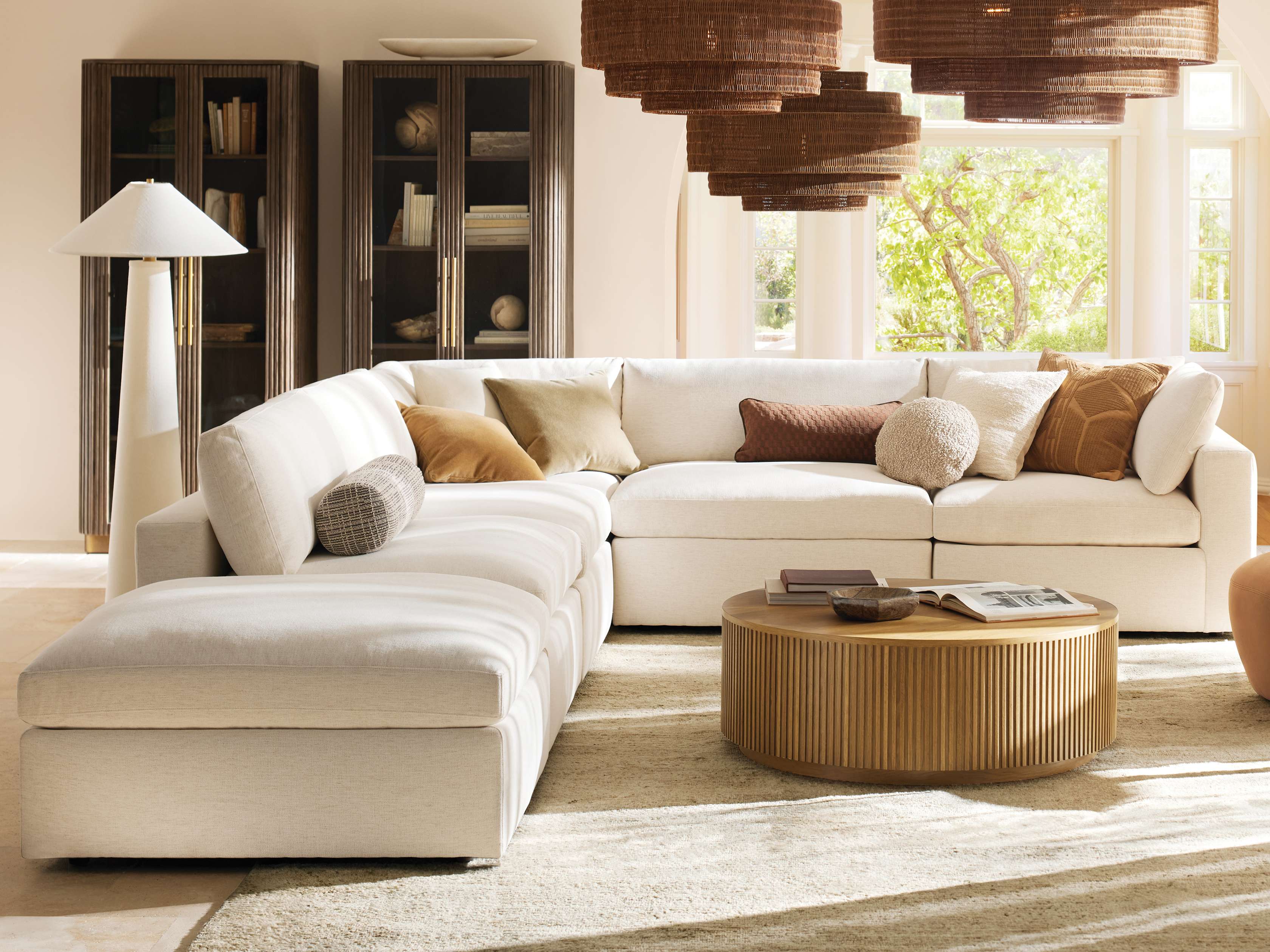 Beale Six Piece Sectional with Ottoman