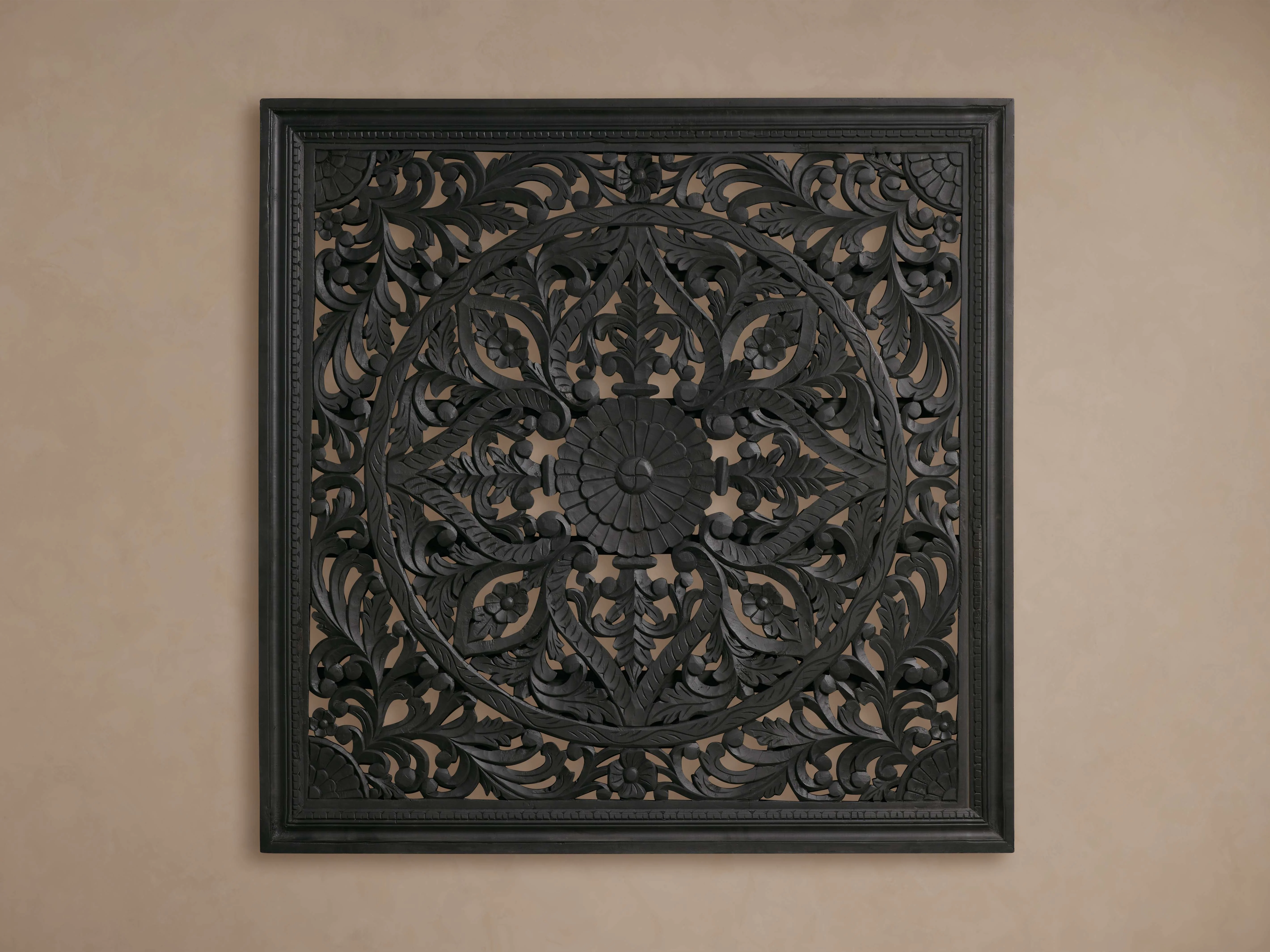 Sukho Grand Carved Panel in Black