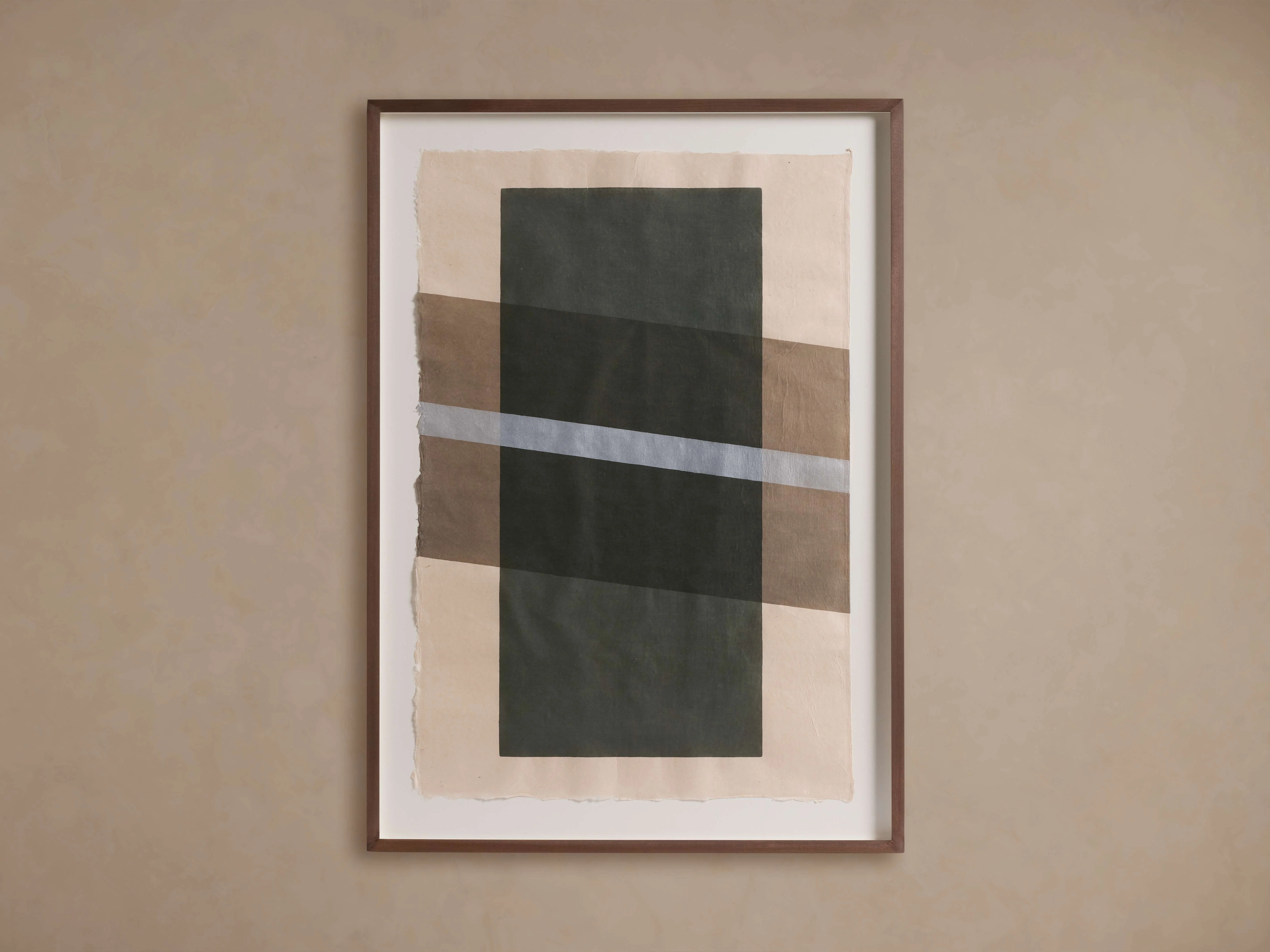 Charcoal Framed Silkscreen I