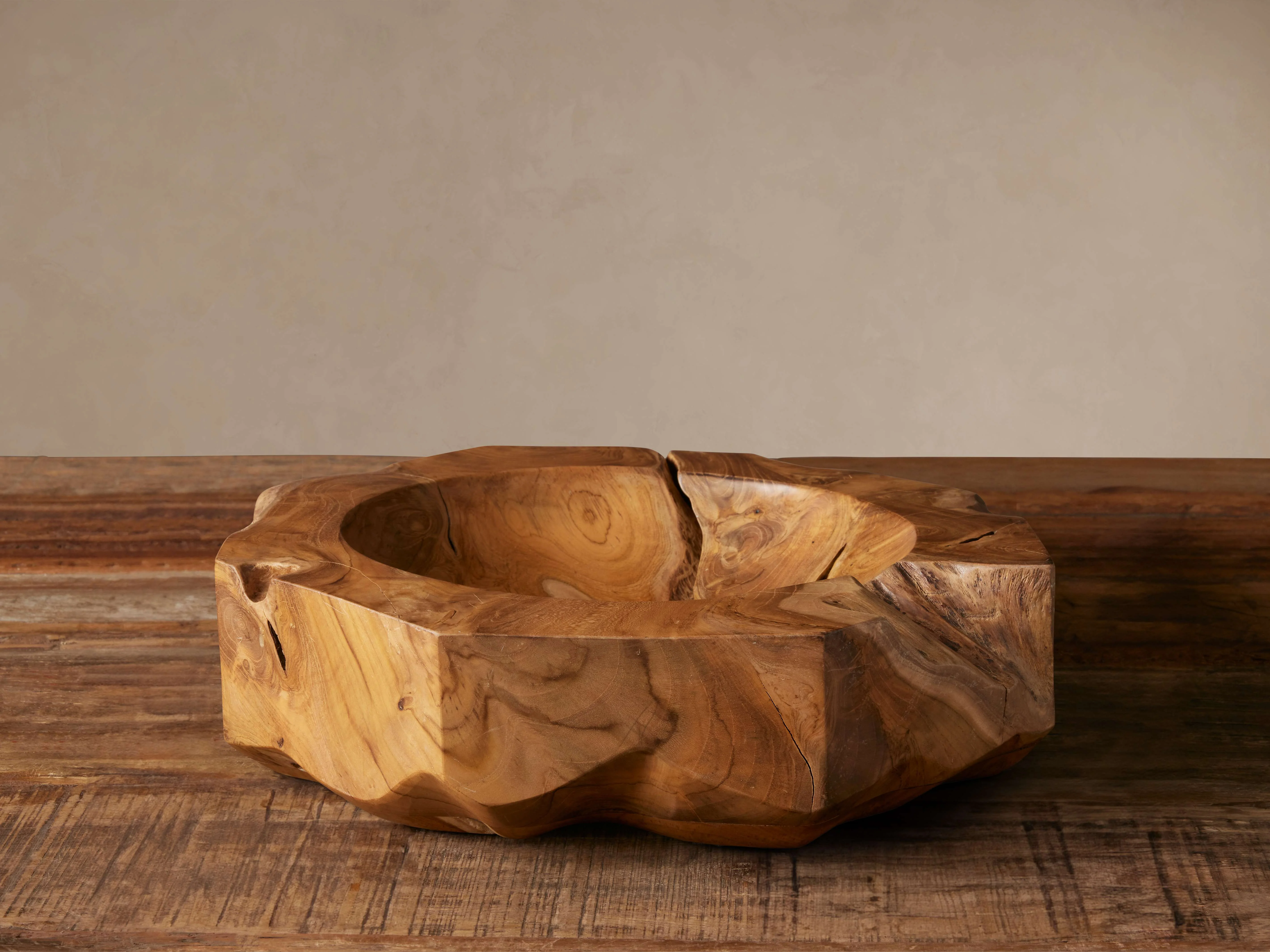 Etta Octagon Teak Bowl