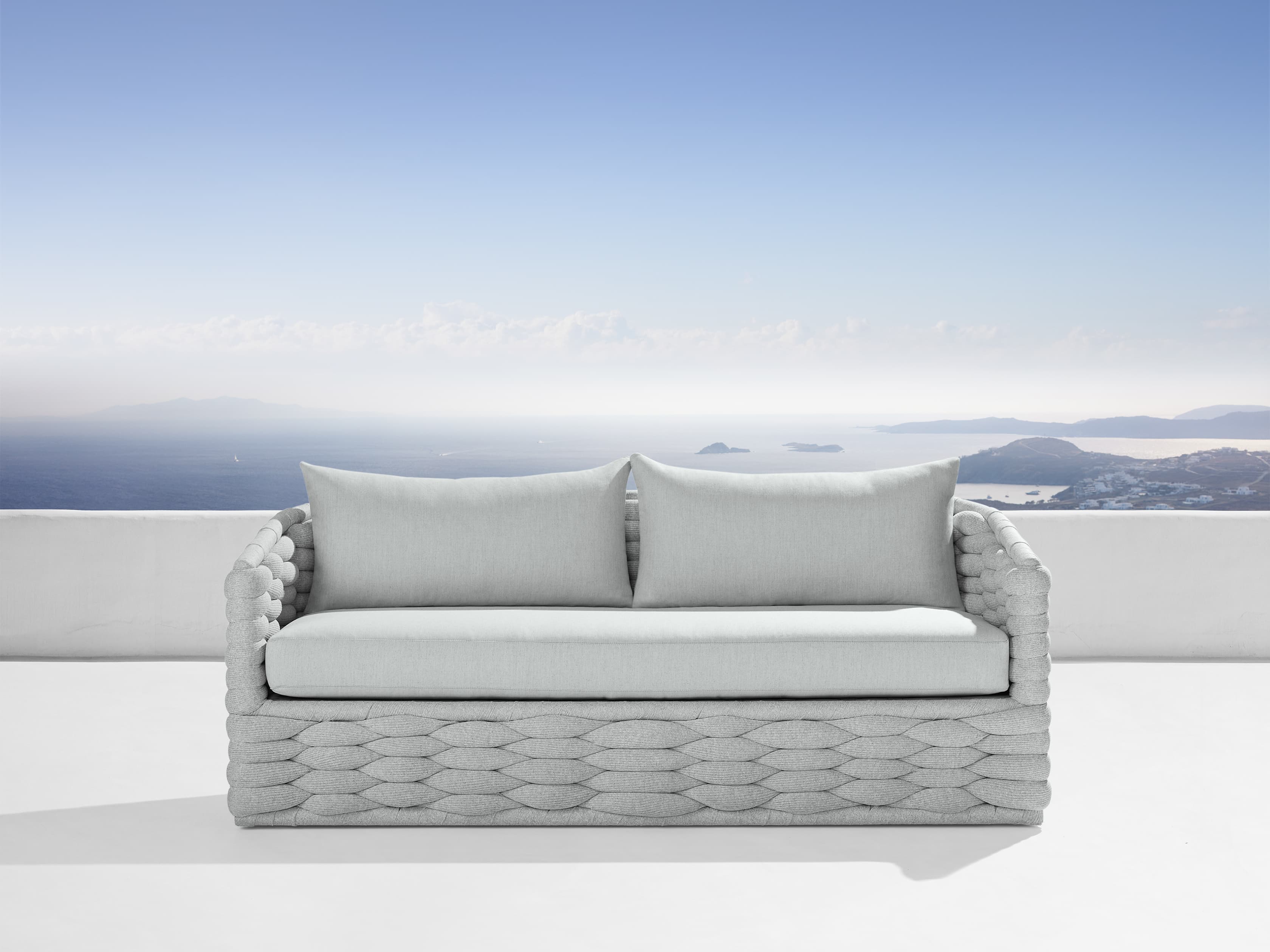 Melbourne Outdoor Collection Replacement Cushions in Rosemount Dove