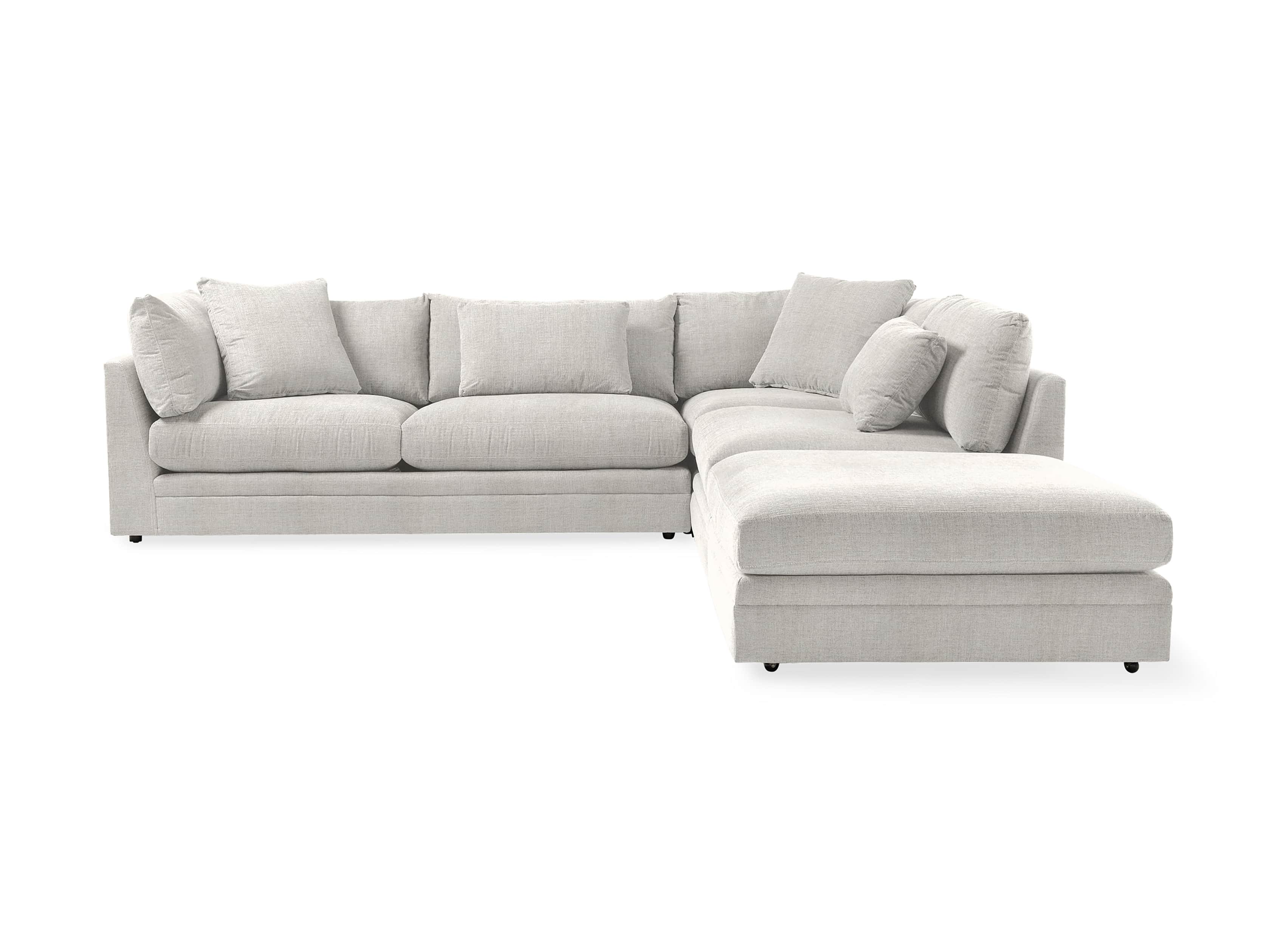 Pavo Three Piece Sectional in Nomad Snow