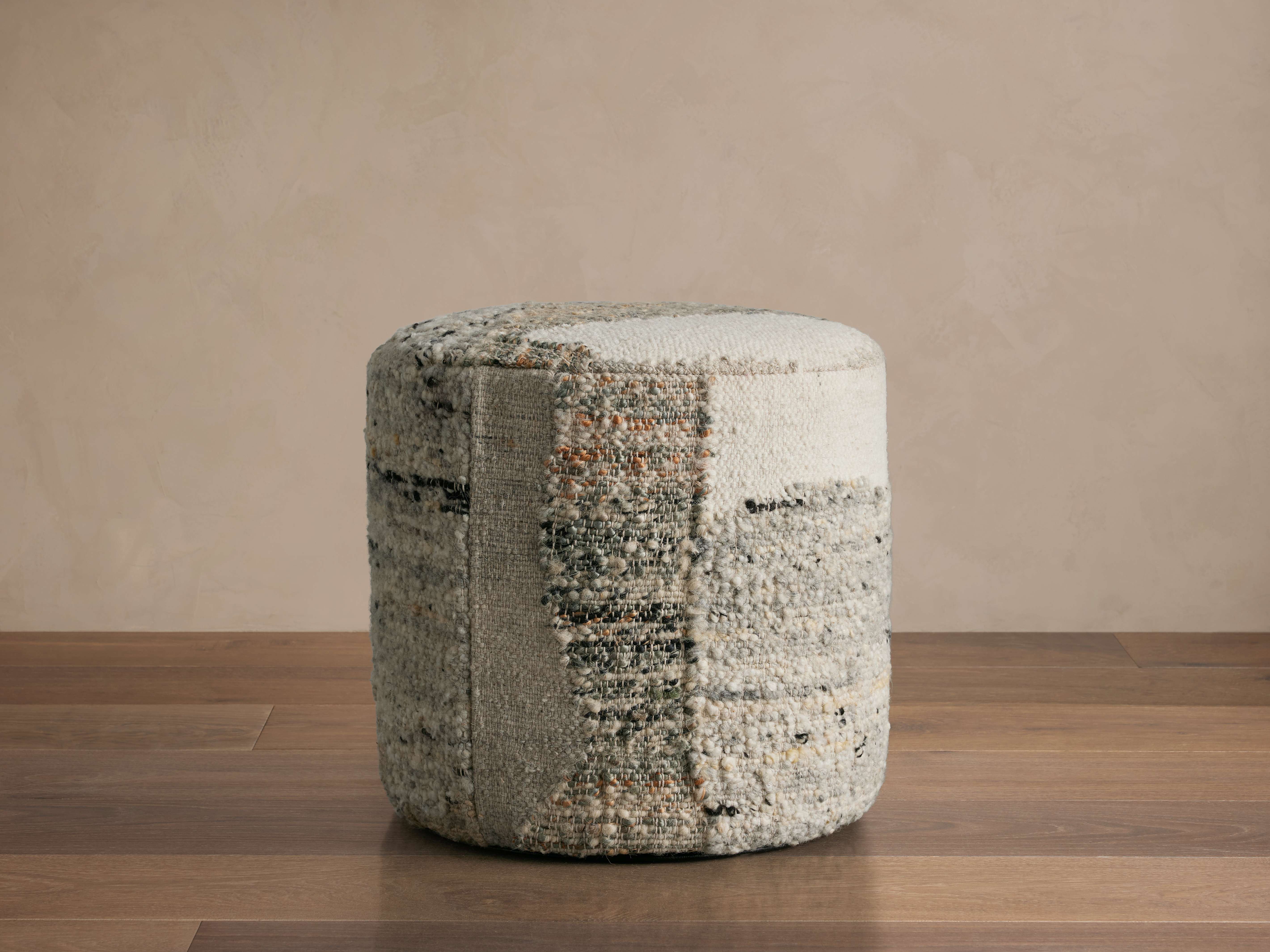 Briton Pouf in Grey
