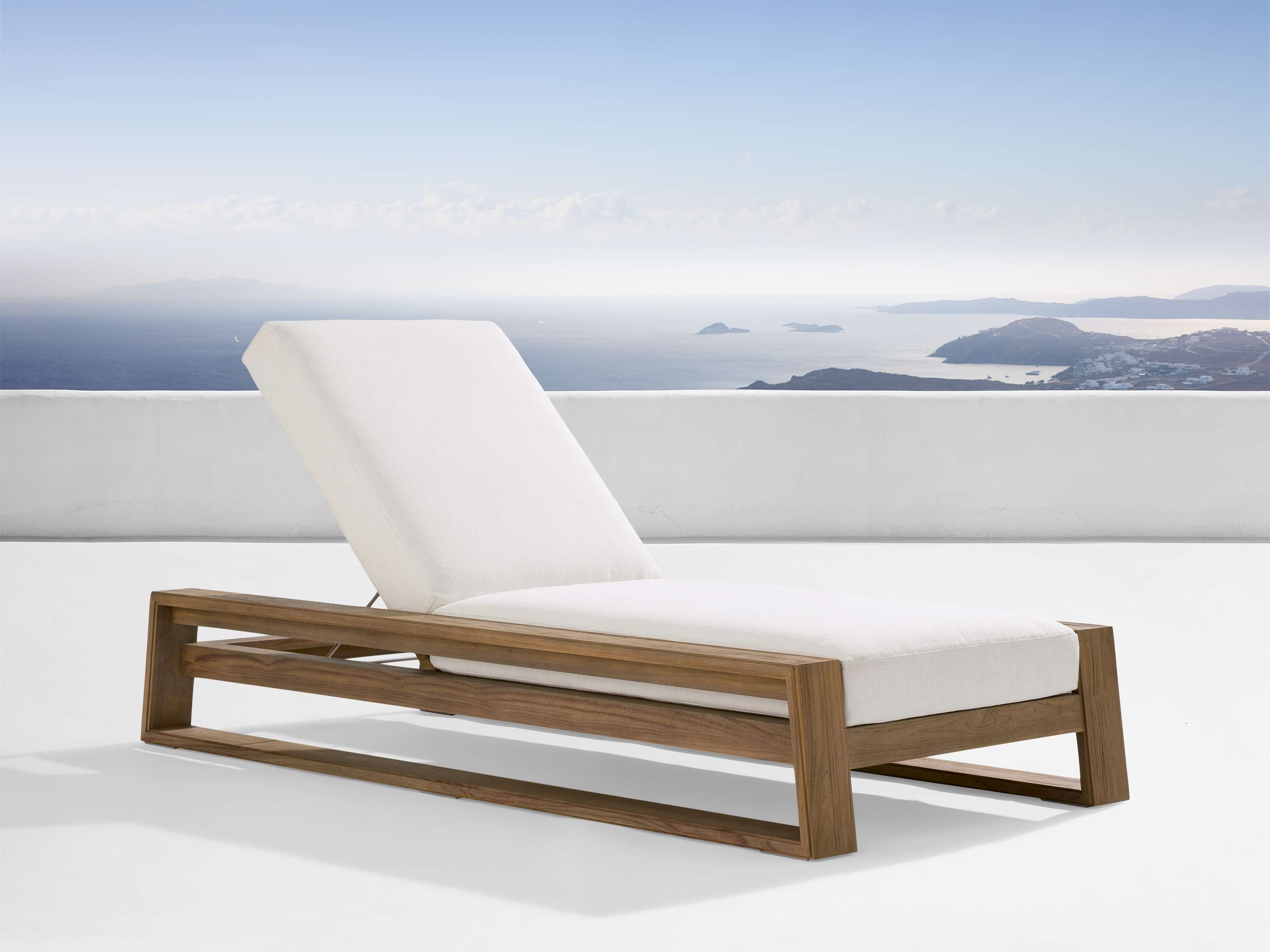 Canyon Outdoor Teak Chaise