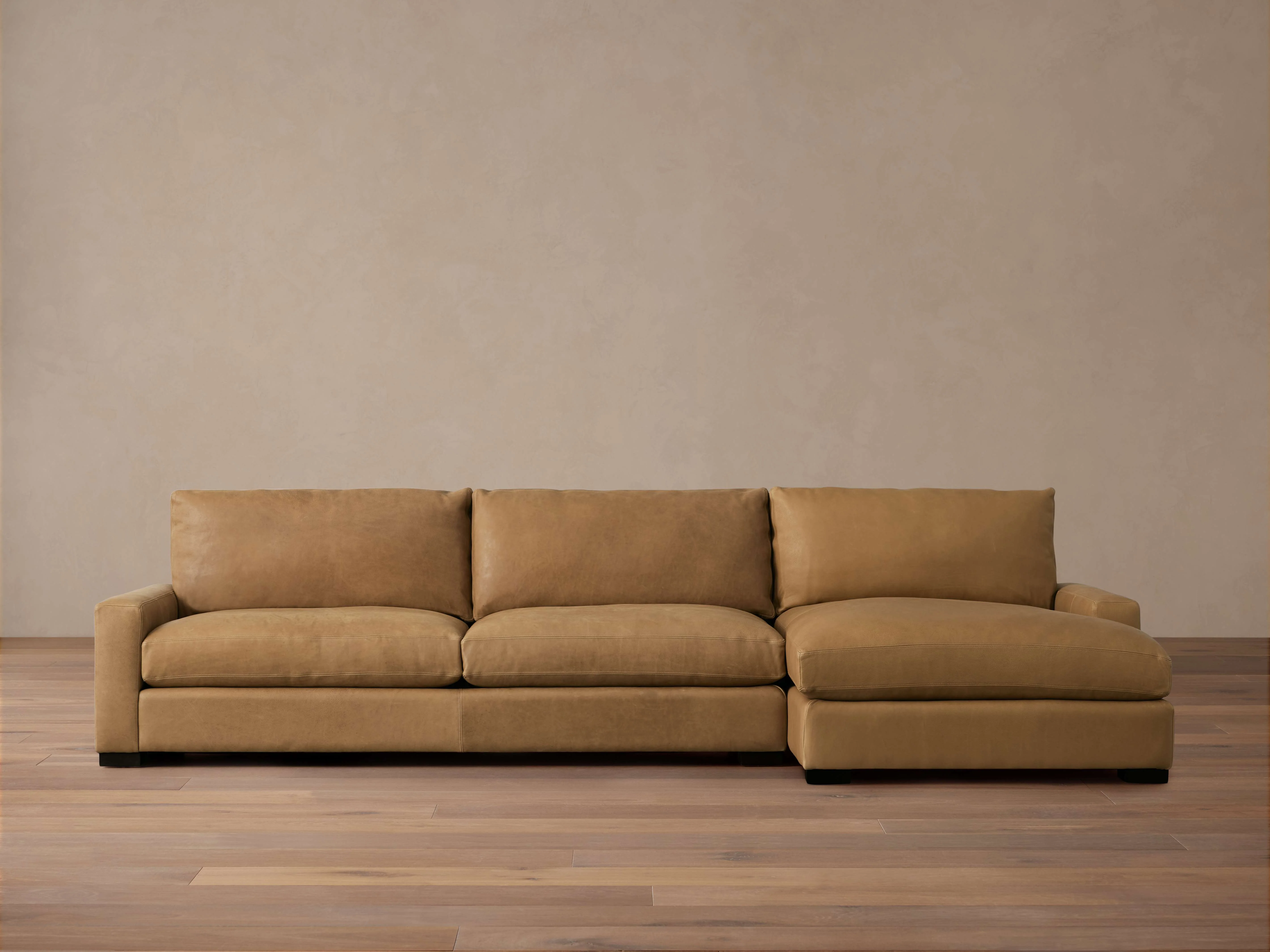Remington Leather Two-Piece Chaise Sectional