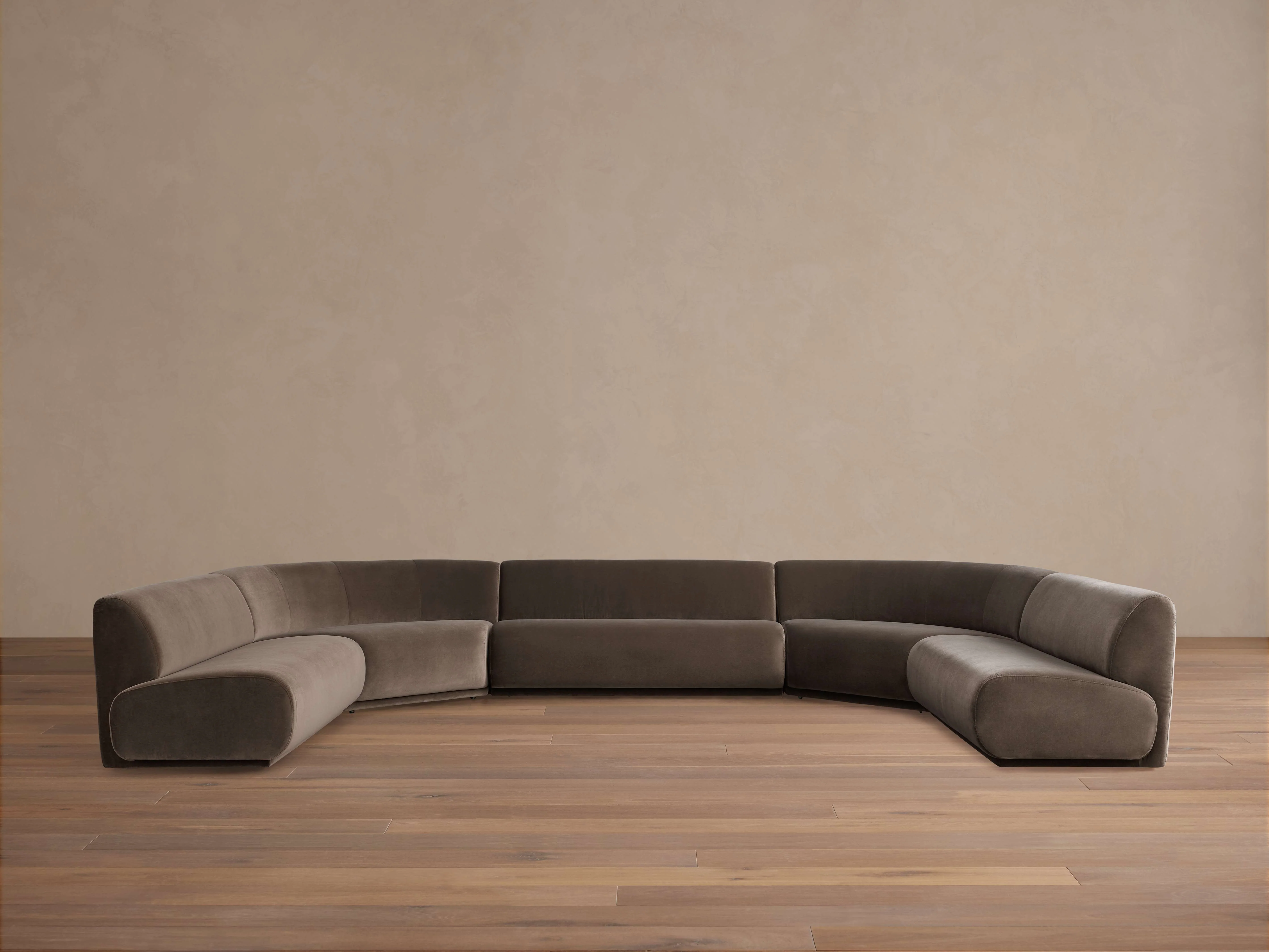Gianni Five-Piece Large Curved Sectional