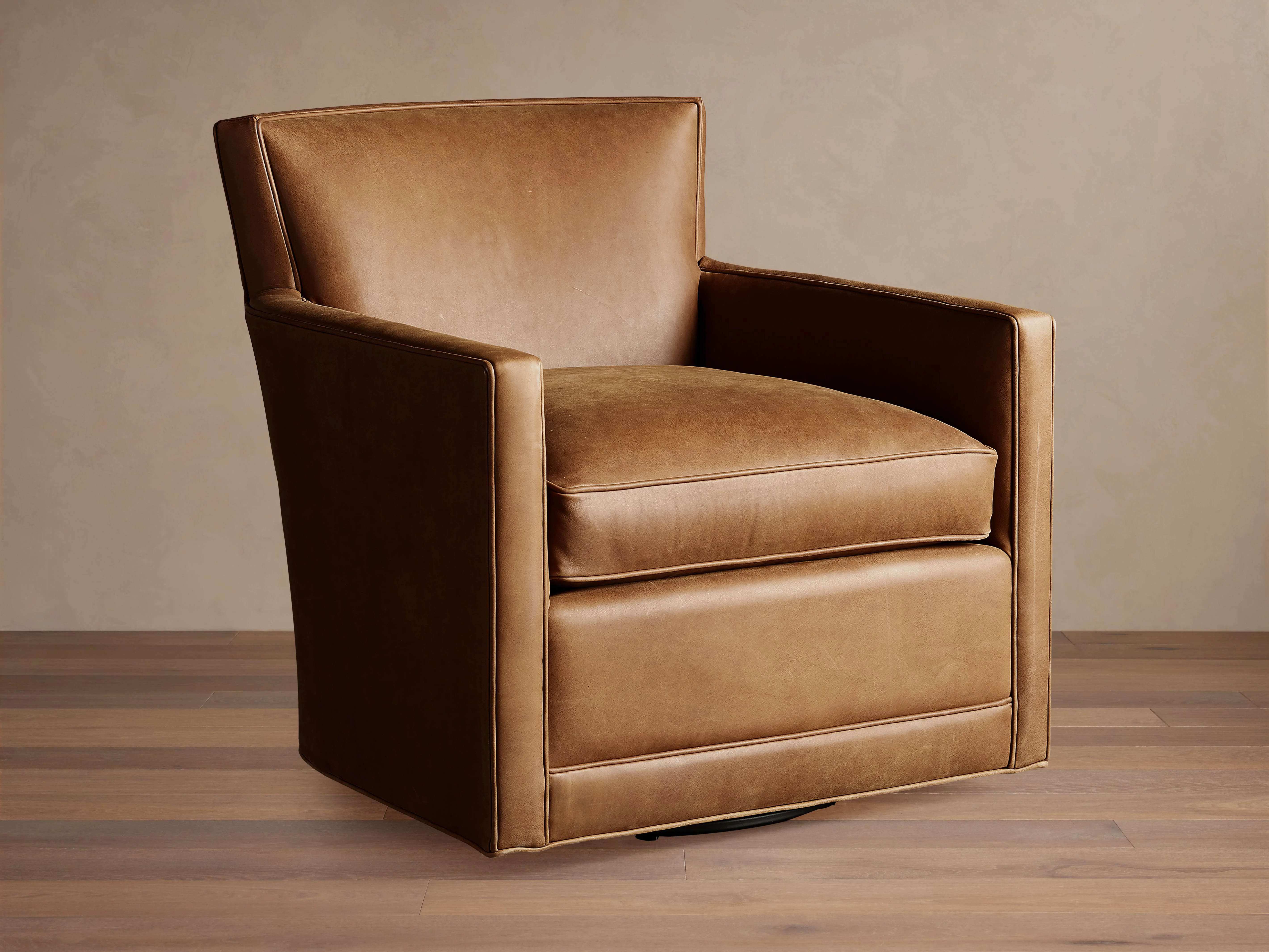 Rudy Leather Swivel Chair