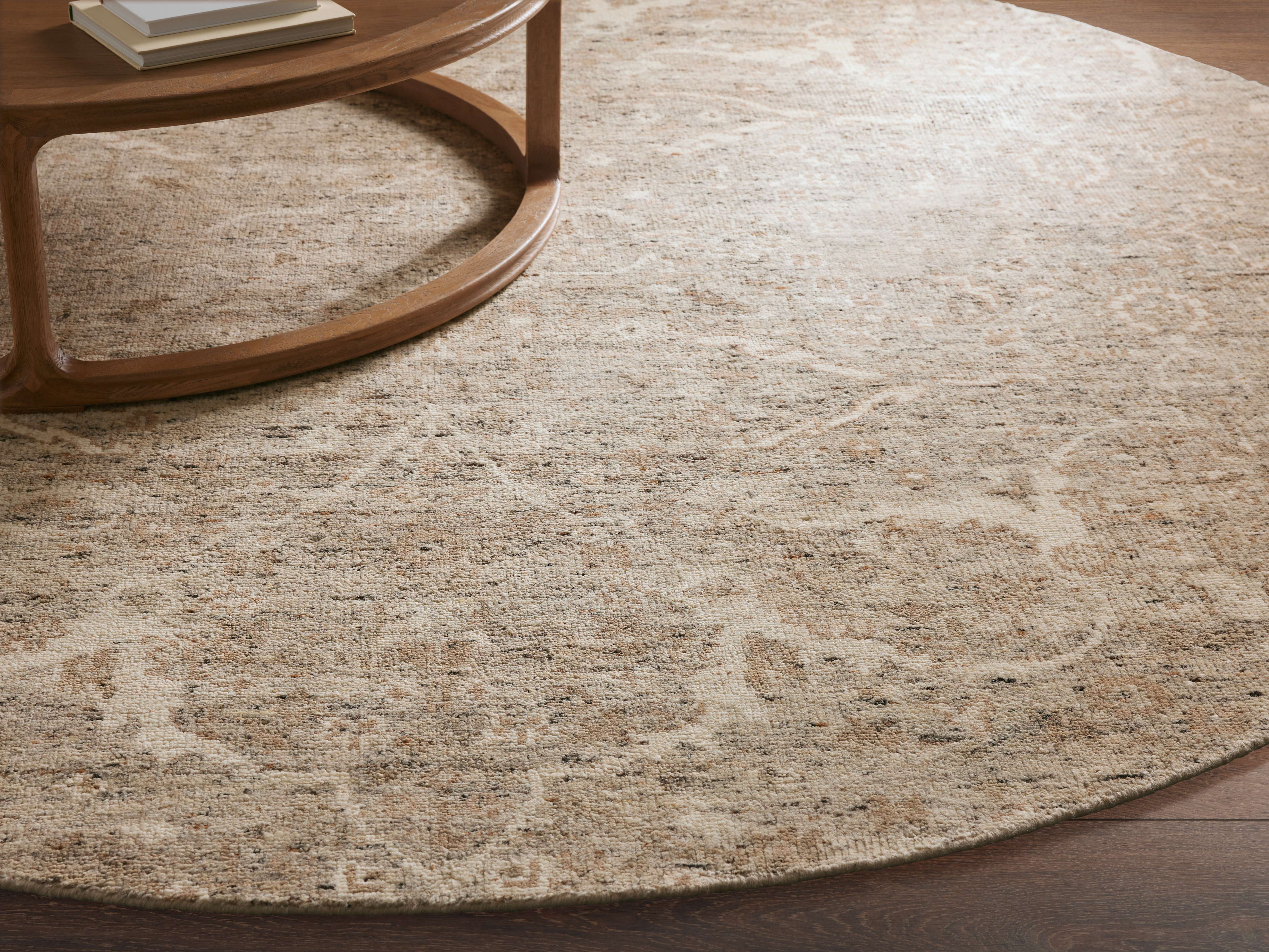Faymount Hand-Knotted Round Rug