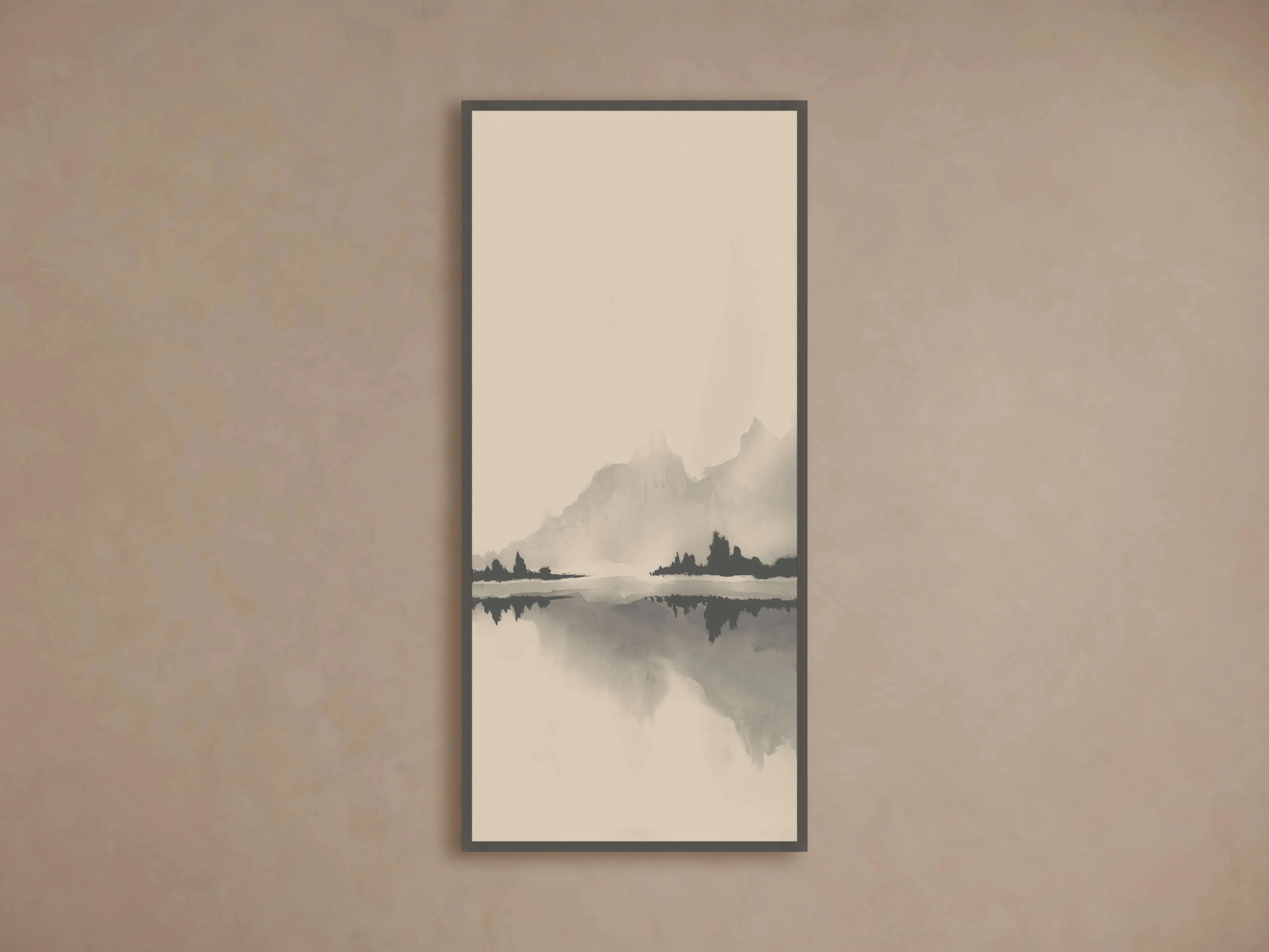 Neutral Horizon I Framed Print