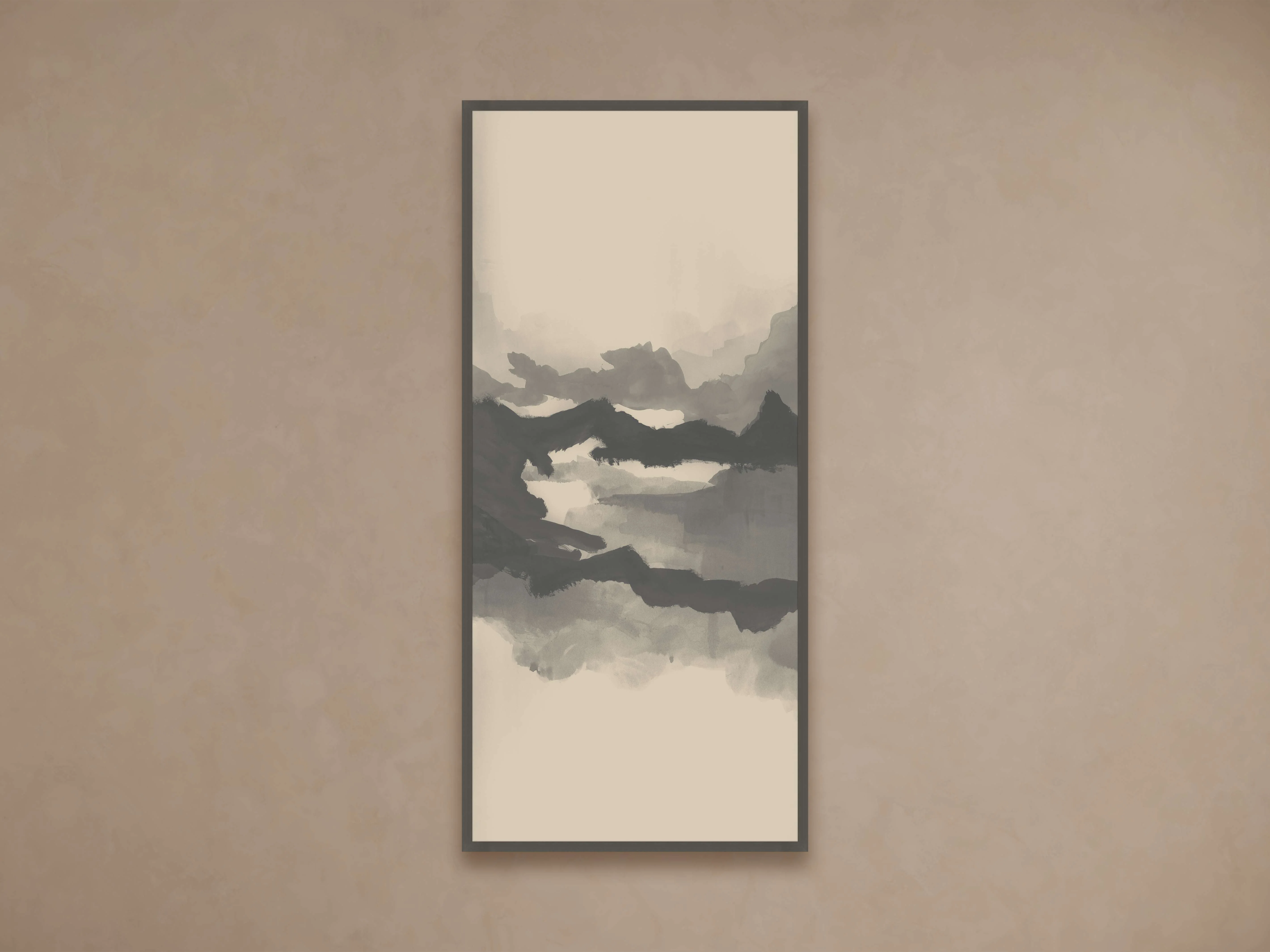 Neutral Horizon IV Framed Print