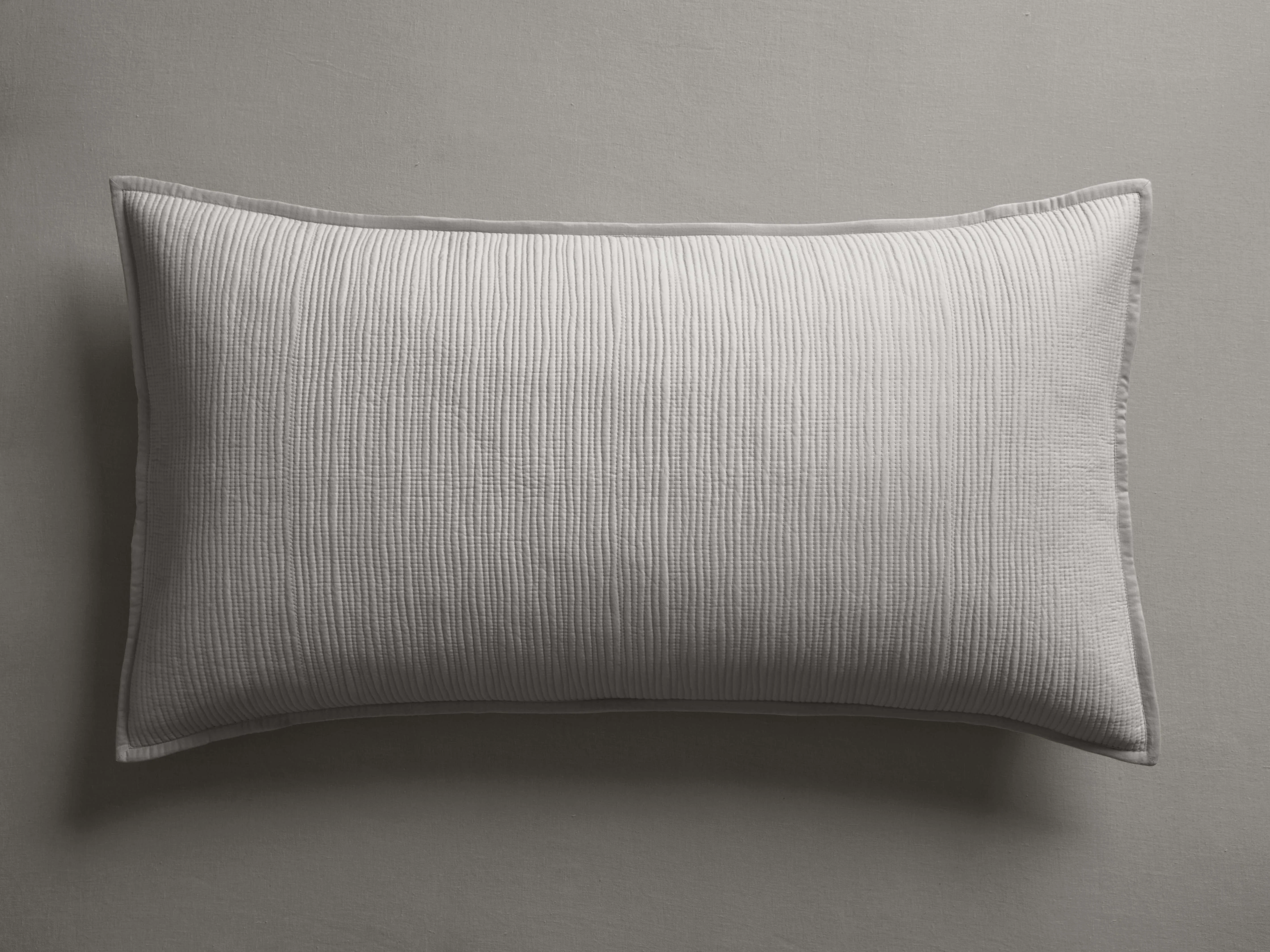 Mira King Voile Sham in Mist