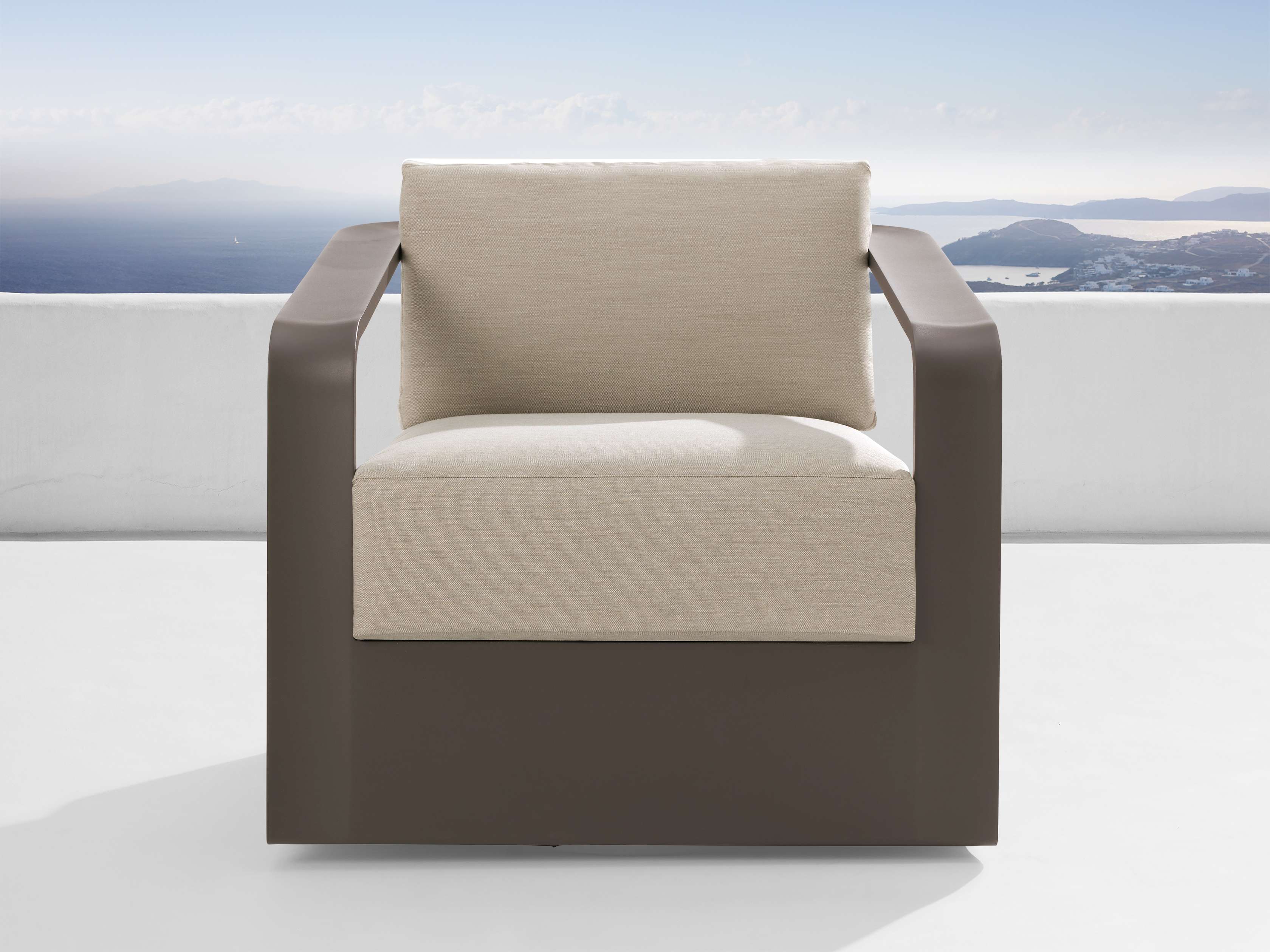 Sonoma Outdoor Aluminum Swivel Chair