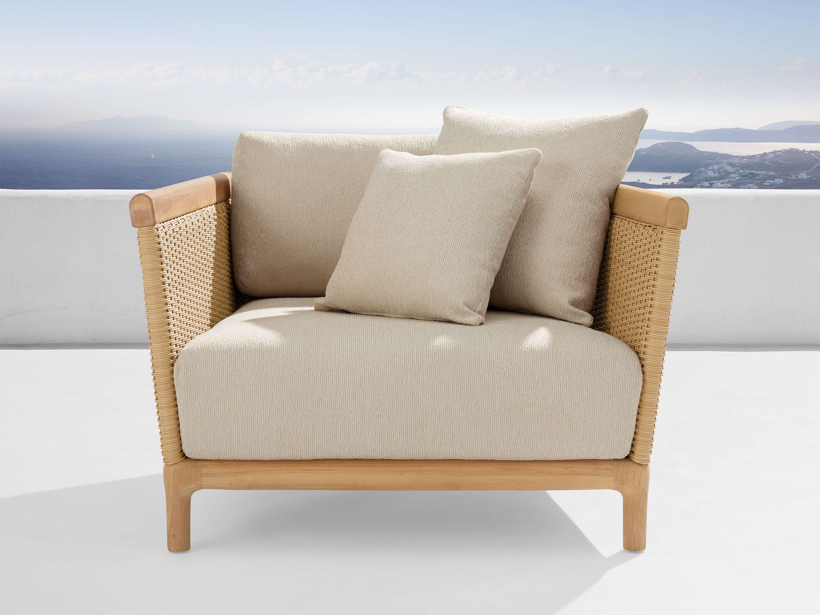 Puglia Outdoor Teak Lounge Chair