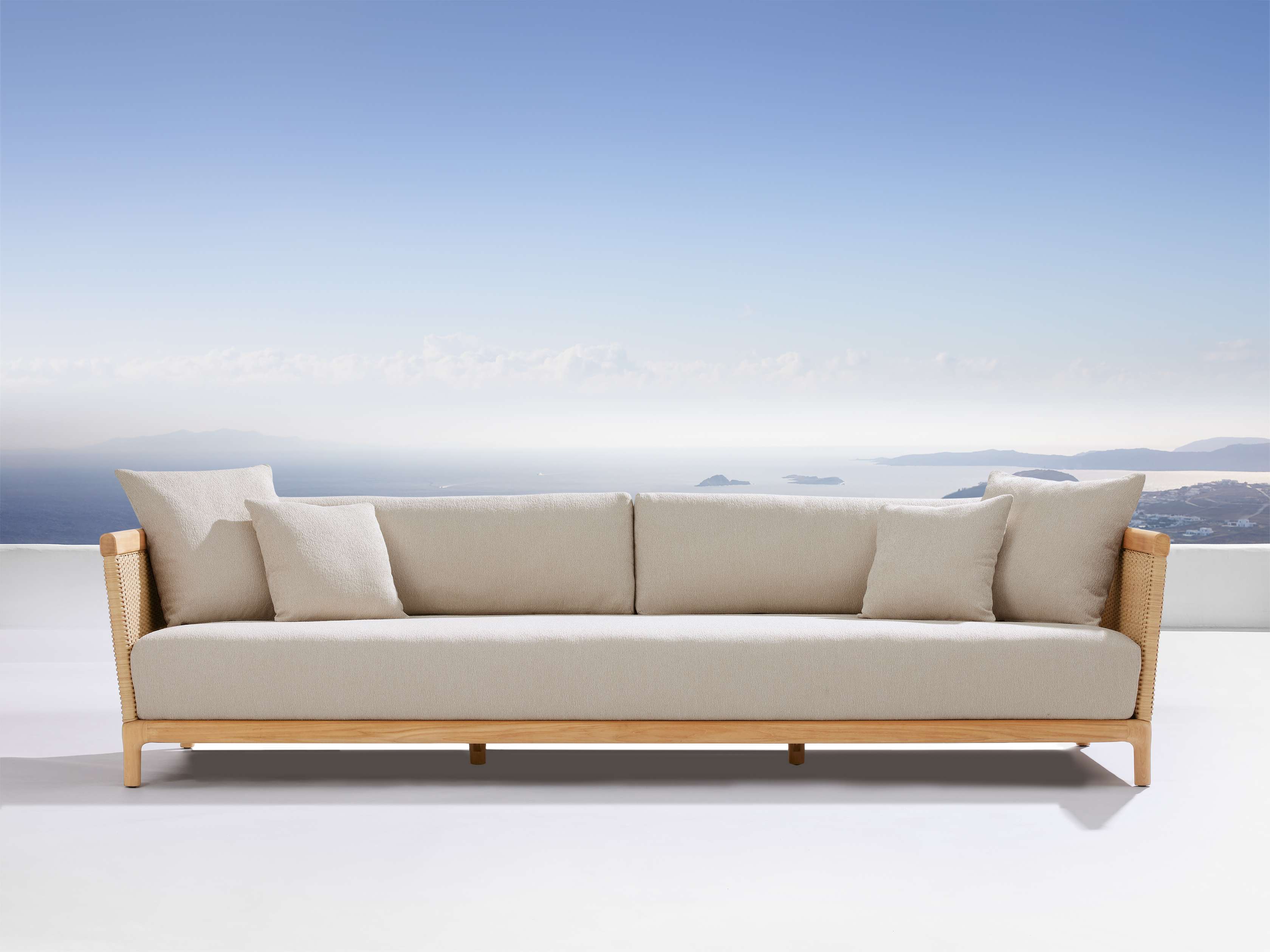 Puglia Outdoor Teak Sofa