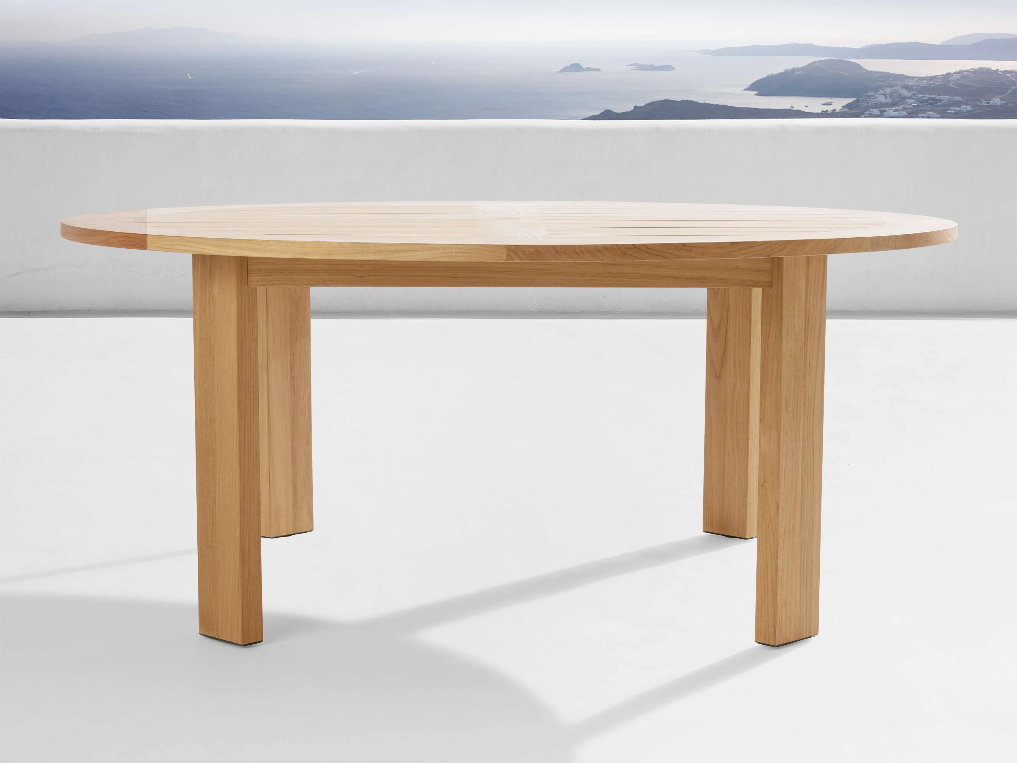 Bal Harbour Outdoor Teak Round Dining Table