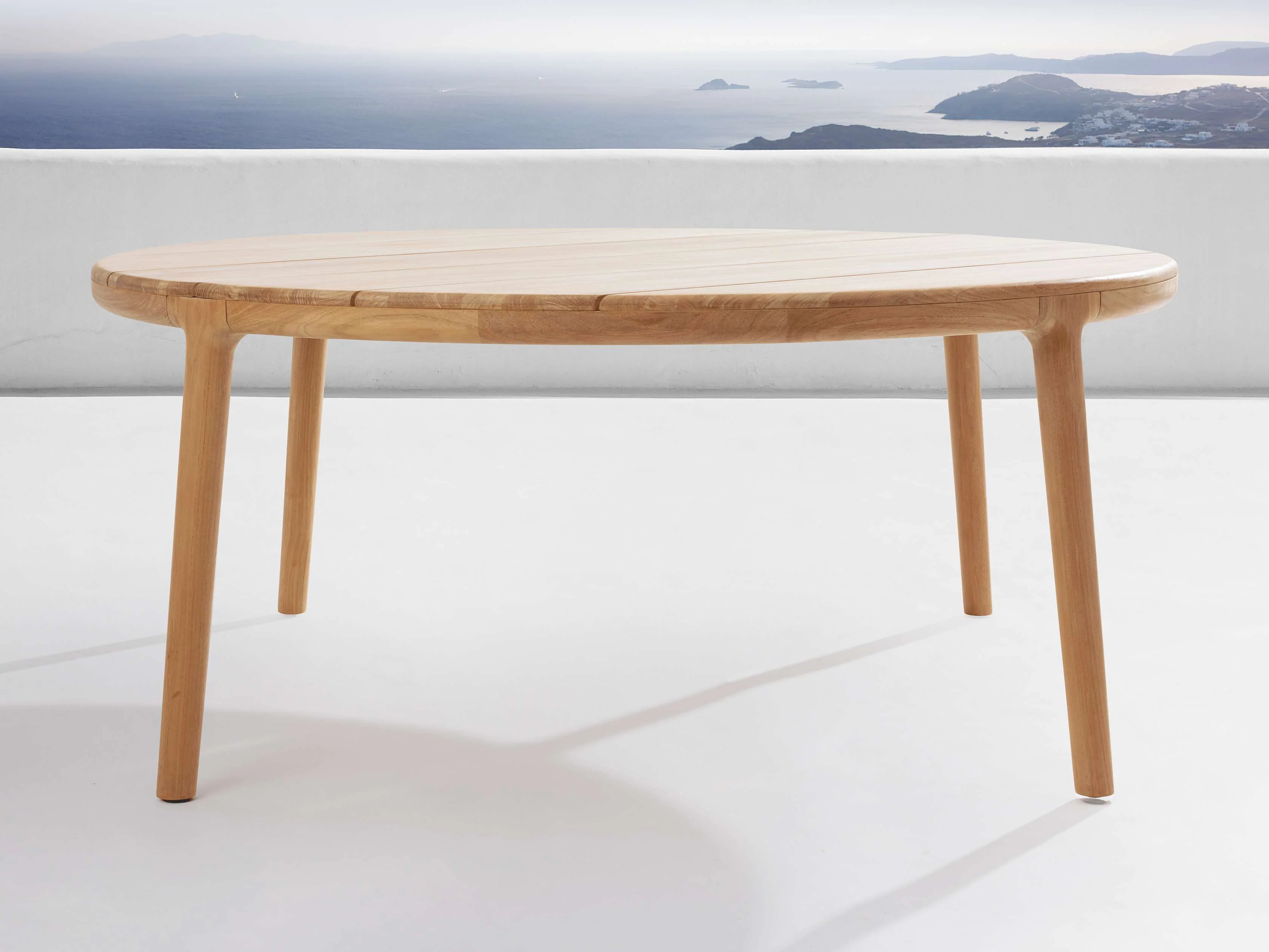 Puglia Outdoor Teak Round Dining Table