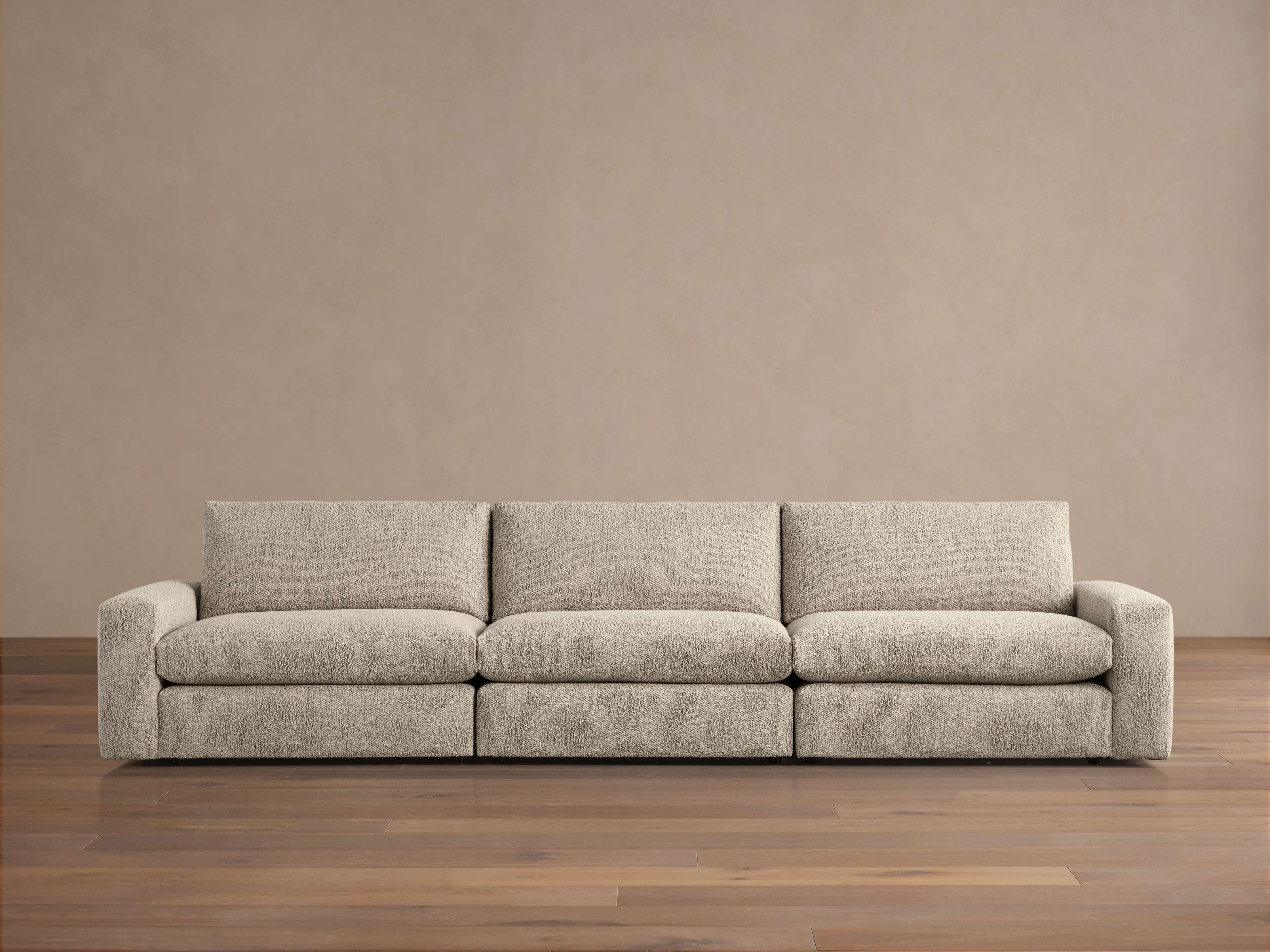 Kipton Wide Arm Three-Piece Modular Sofa