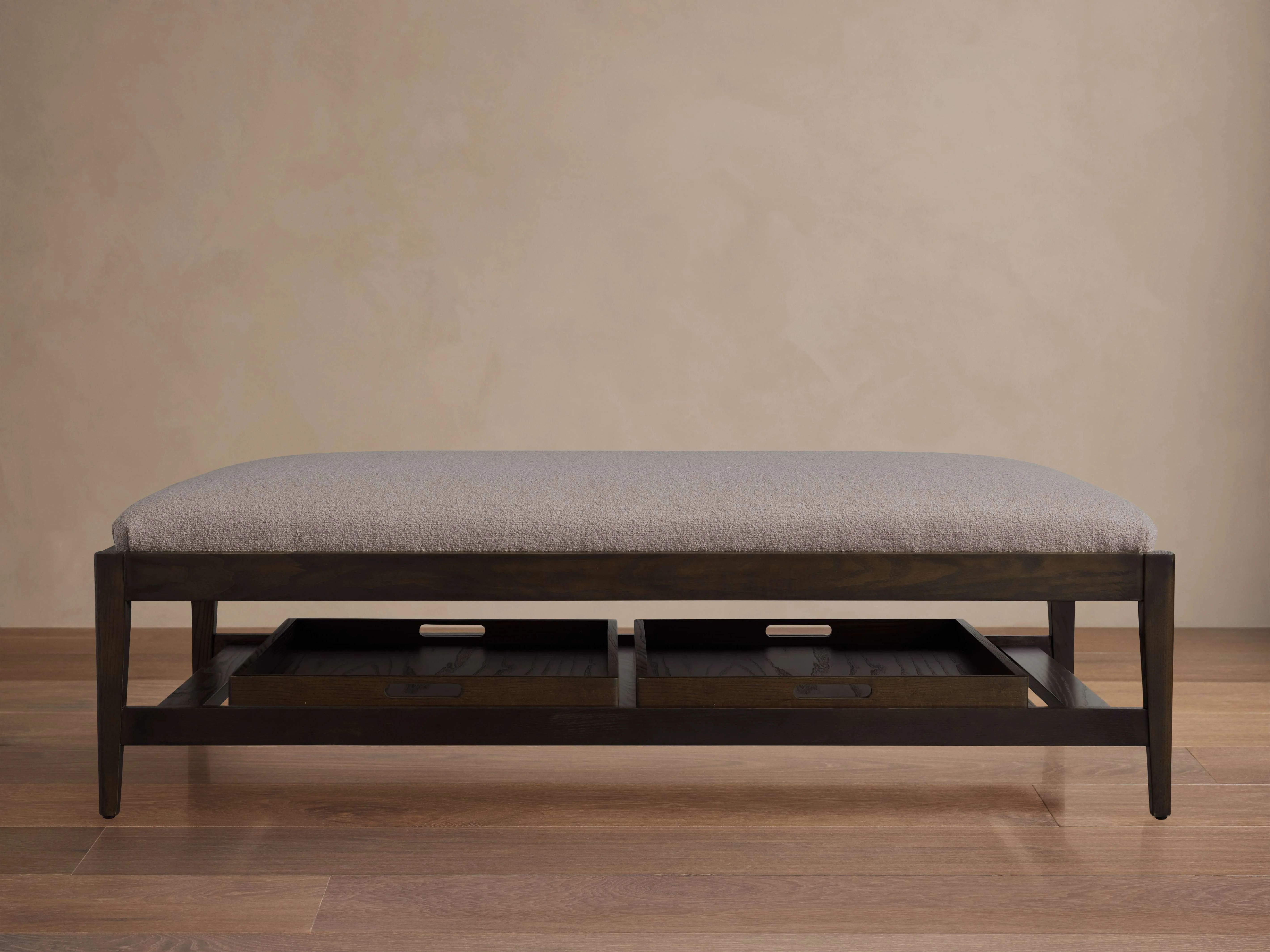 Kent Ottoman with Trays