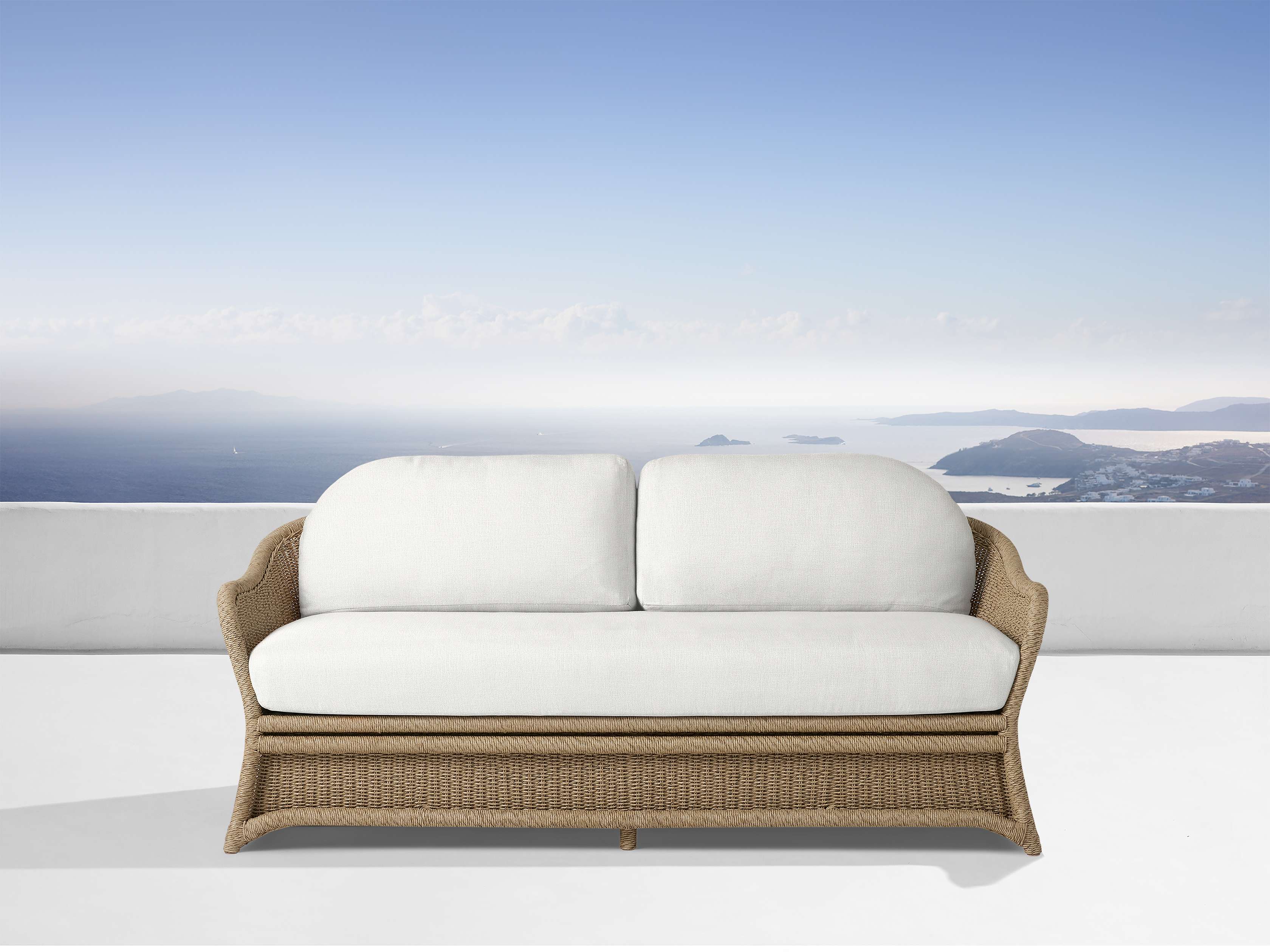 Fowler Outdoor Sofa in Eden Snow