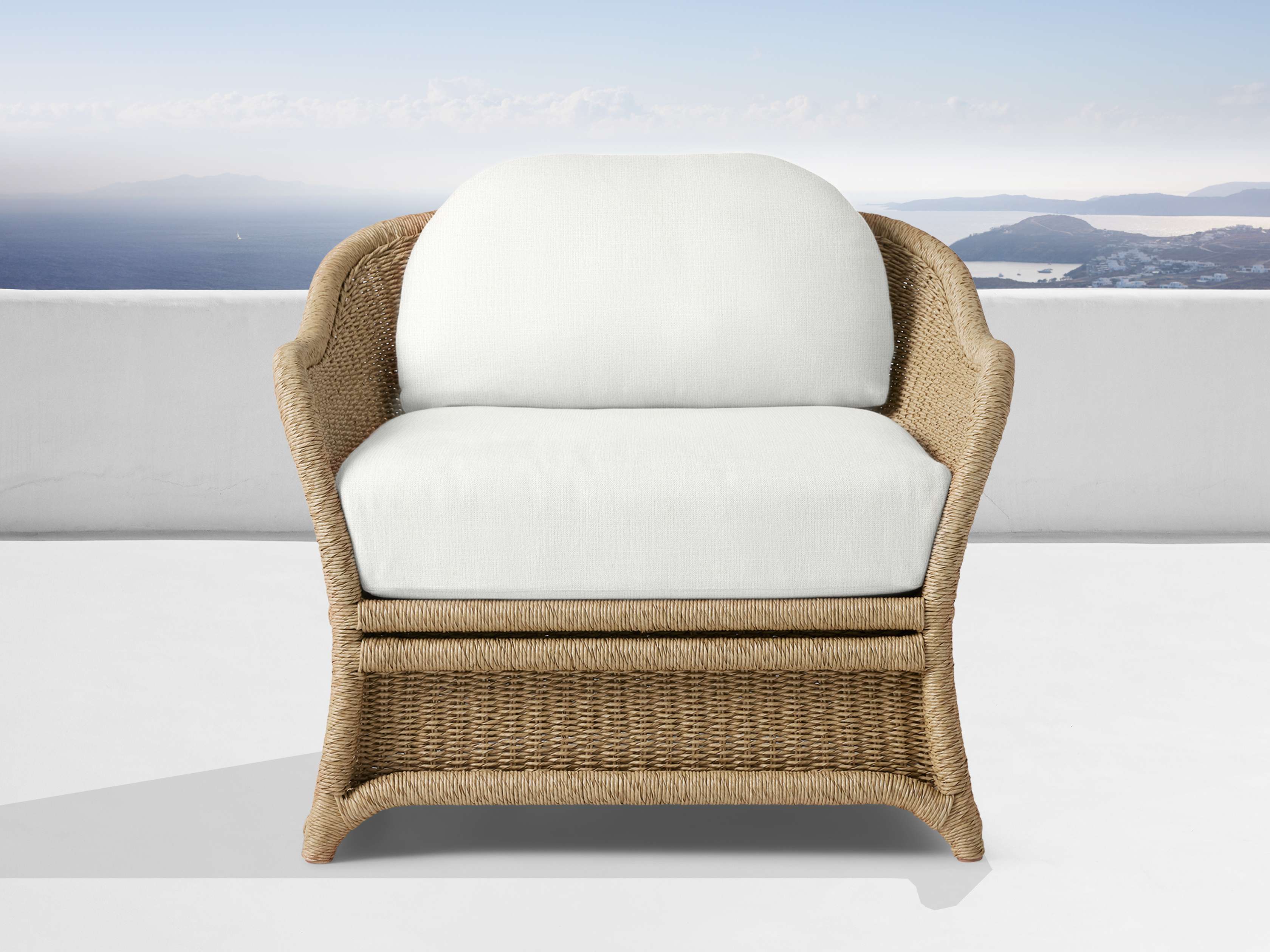 Fowler Outdoor Lounge Chair in Eden Snow