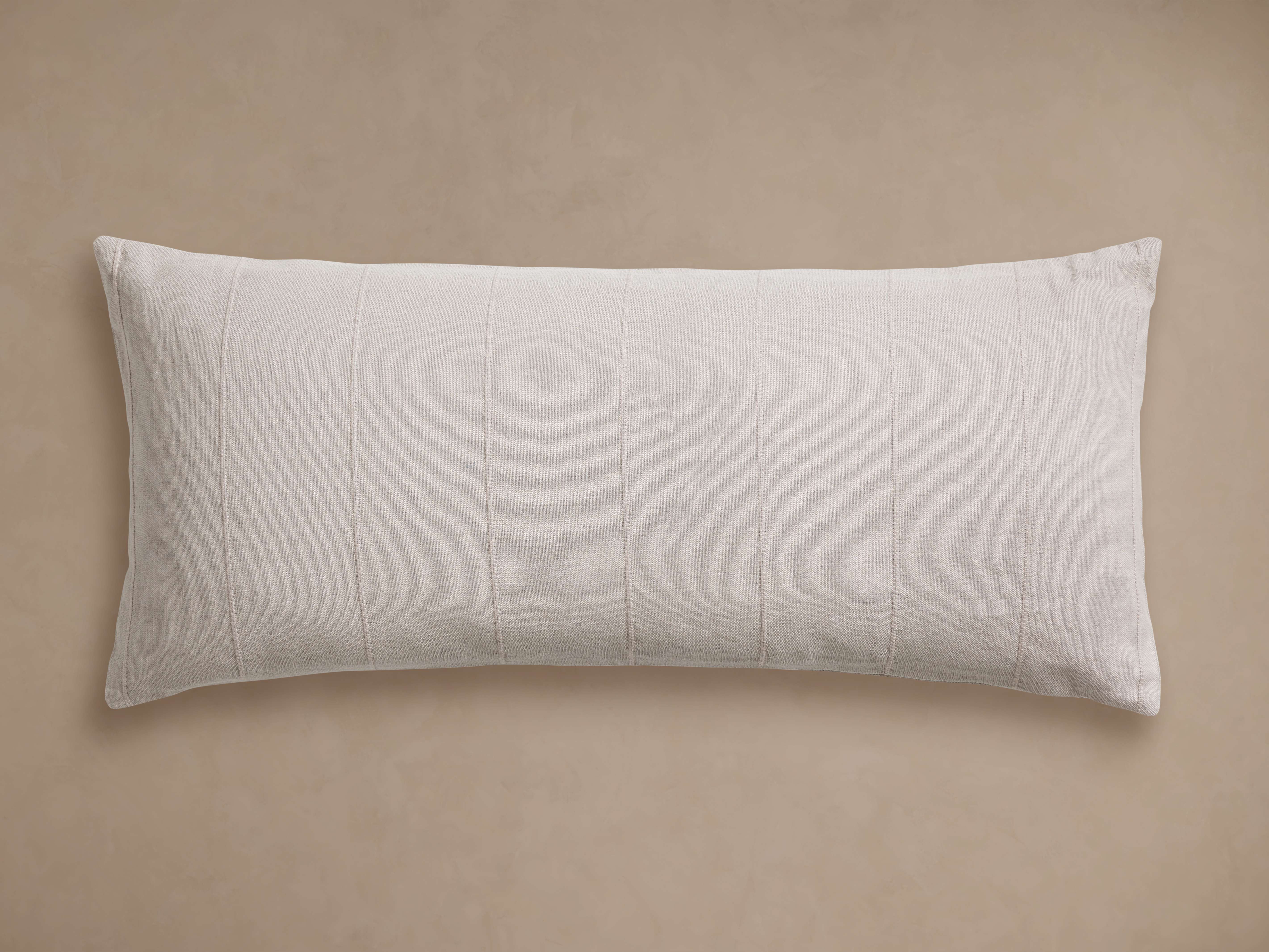 Linen Lumbar Pillow Cover in Mist