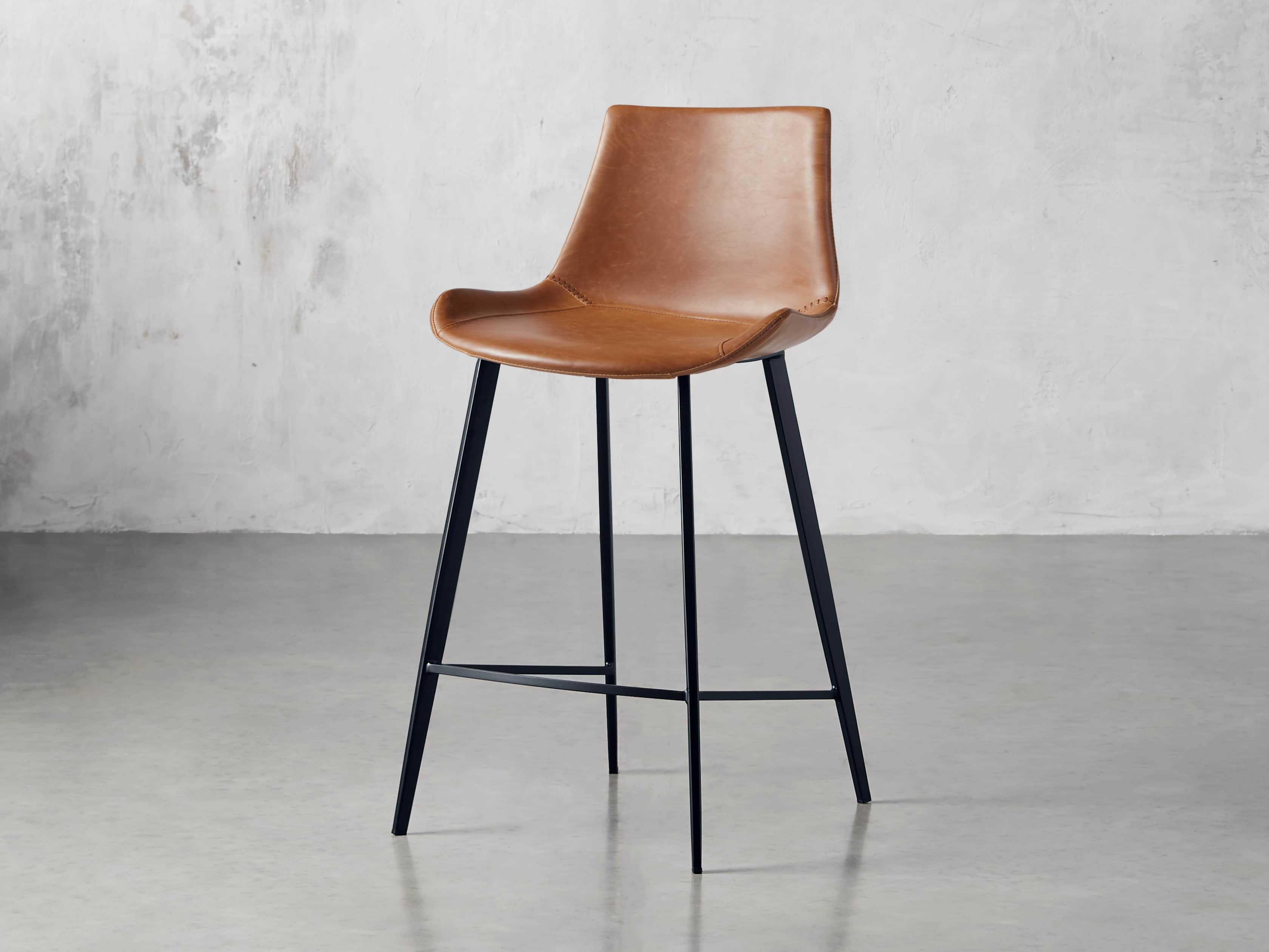 Gage Faux Leather Counter Stool in Tanner
