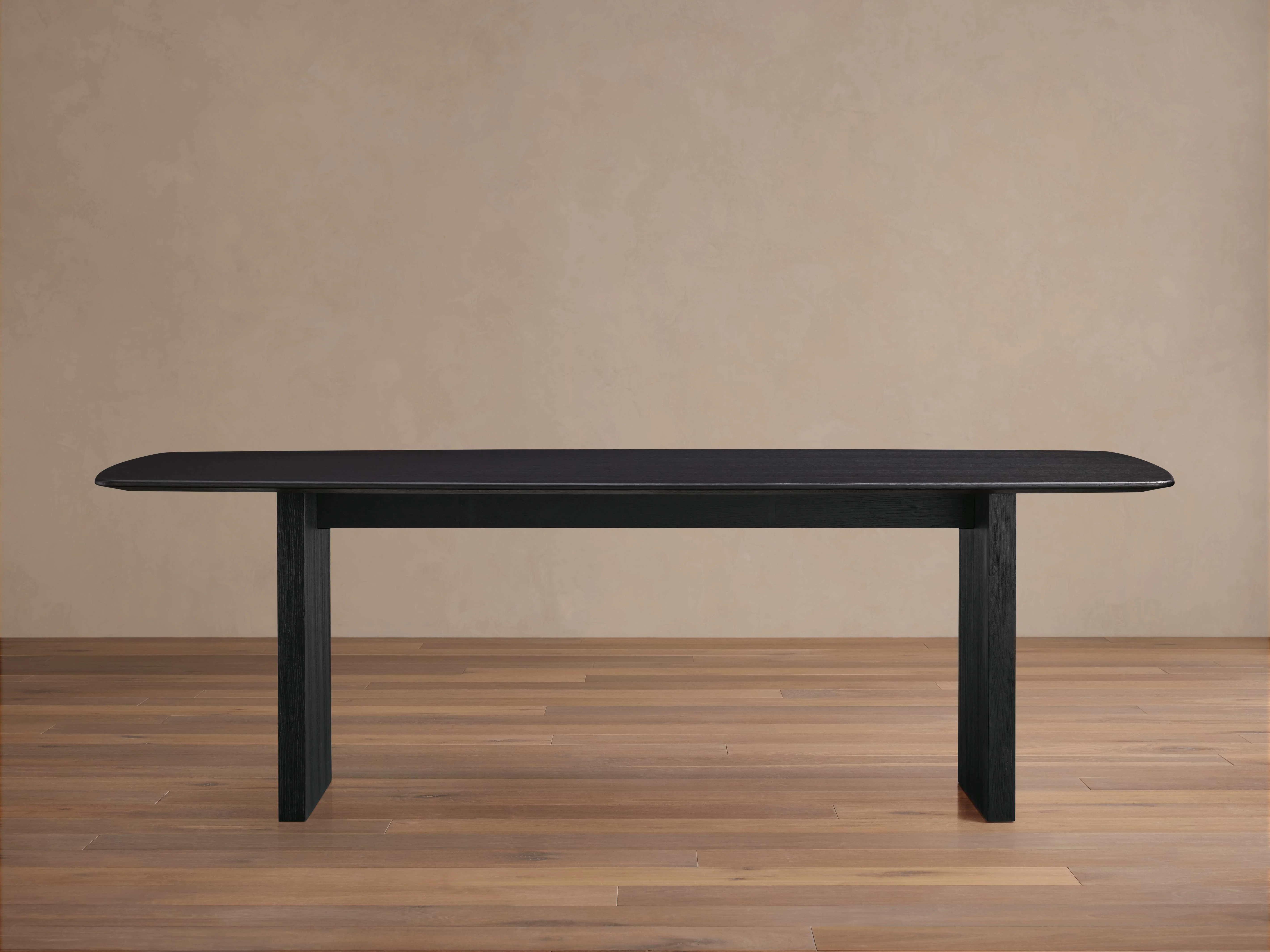 Saint Germain Wood Top Dining Table with Wood Clement Base