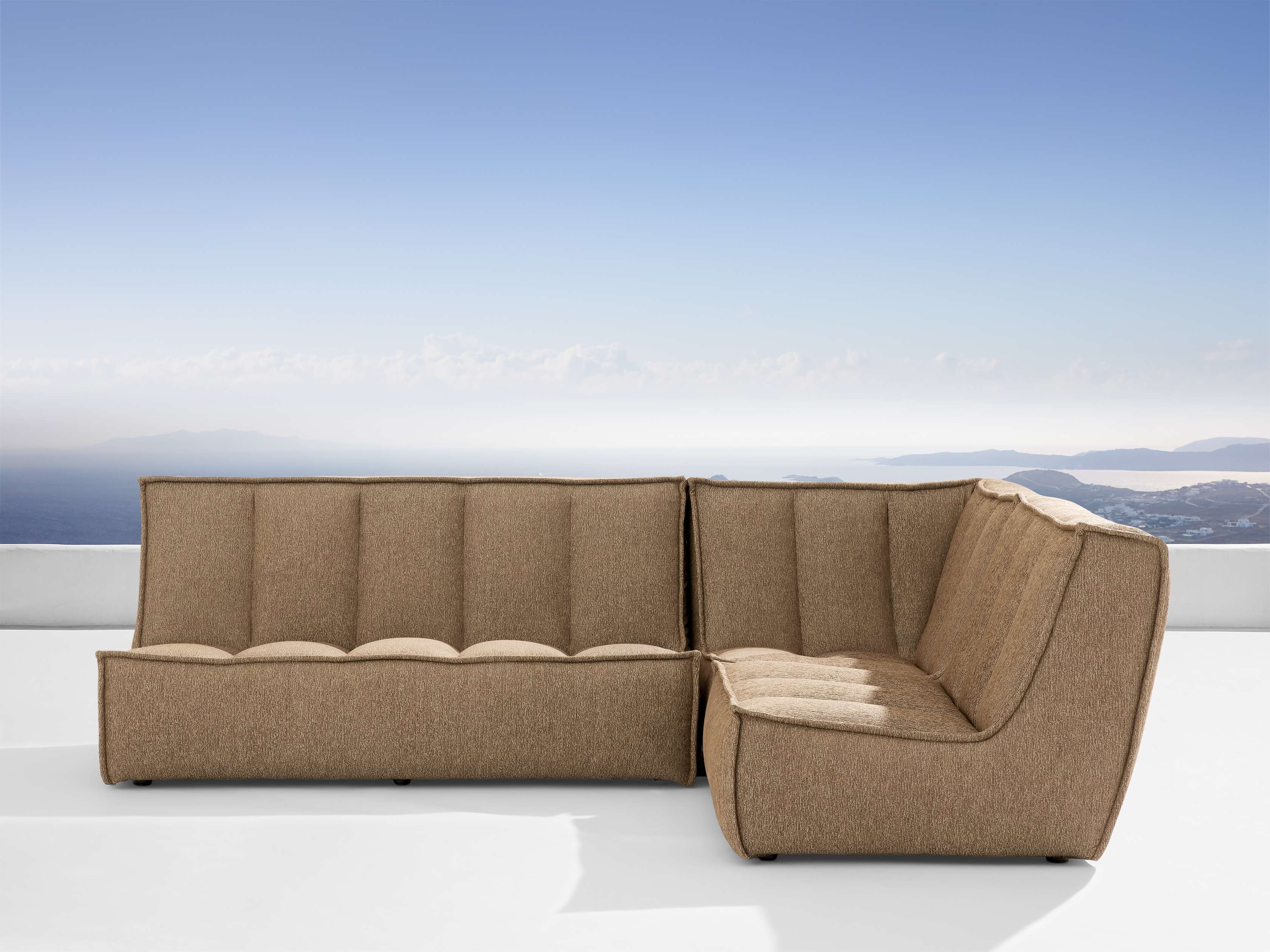 Porto Outdoor Three-Piece Corner Sectional