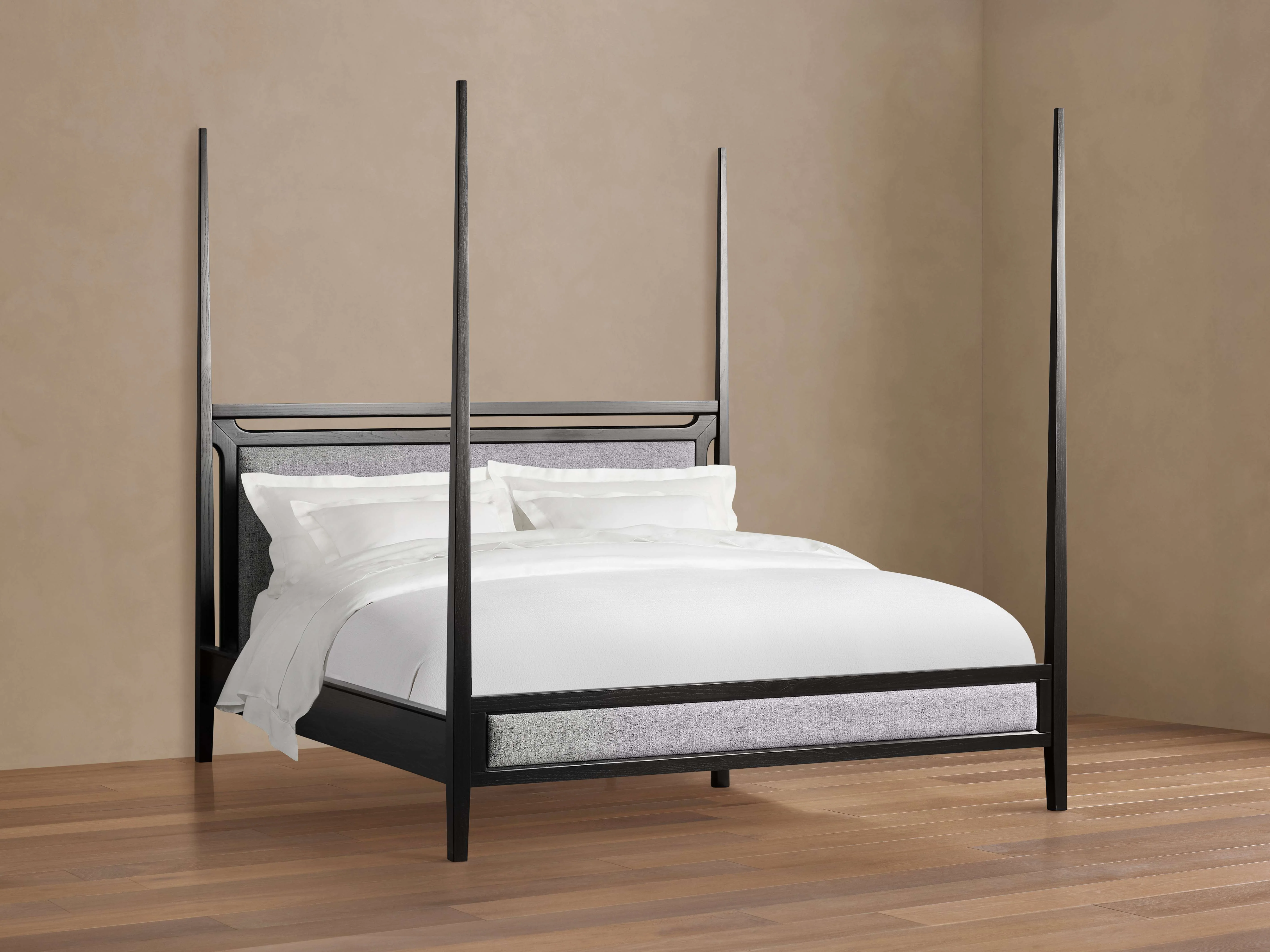 Brock Upholstered Poster Bed