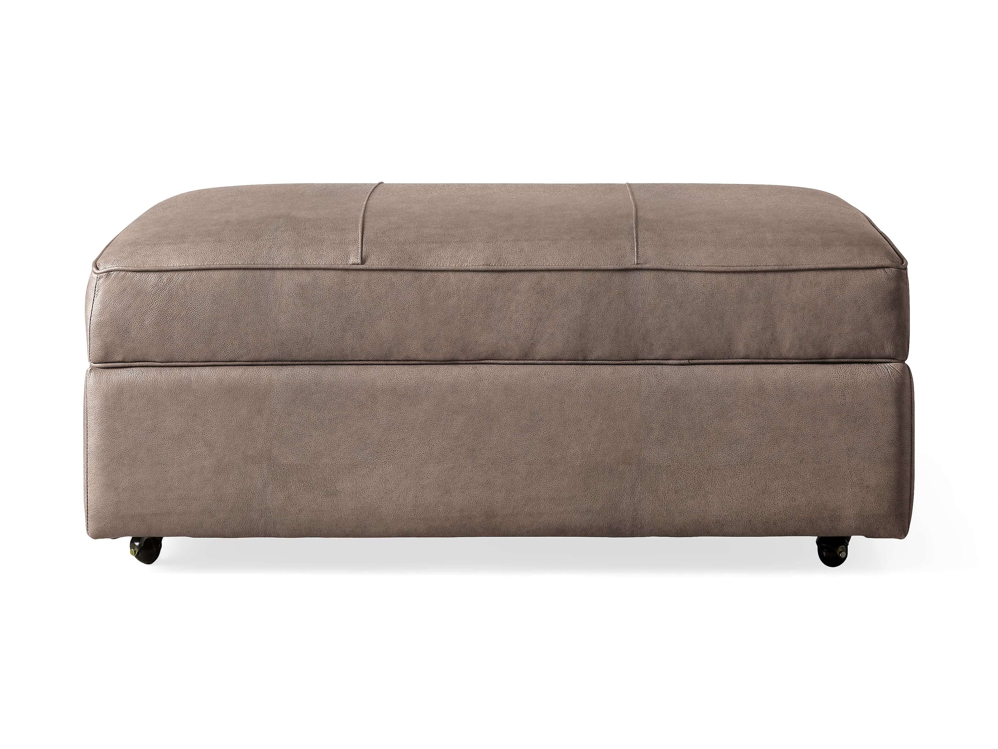 Filmore Leather Storage Ottoman