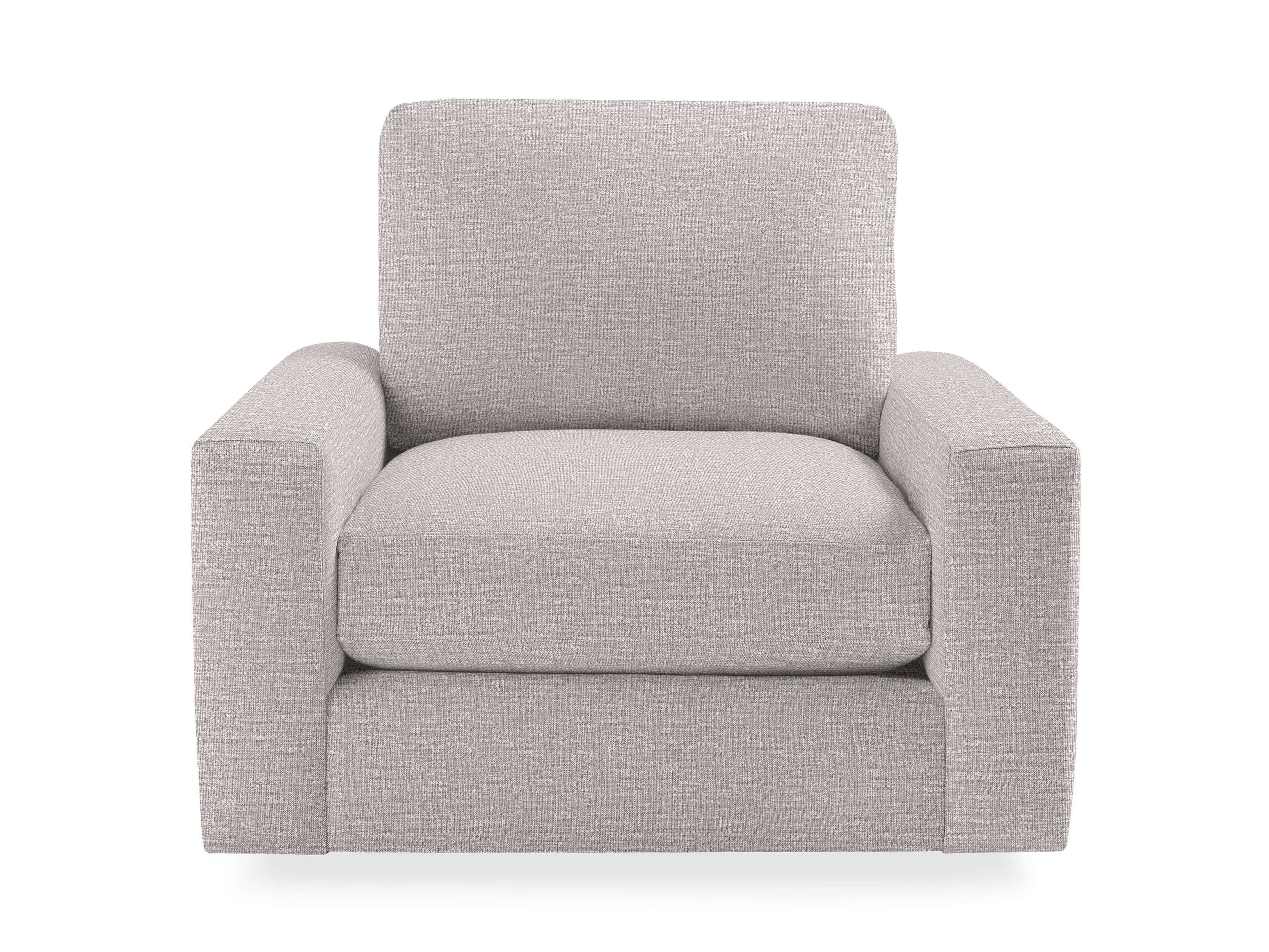 Remington Outdoor Swivel Chair in Eden Snow