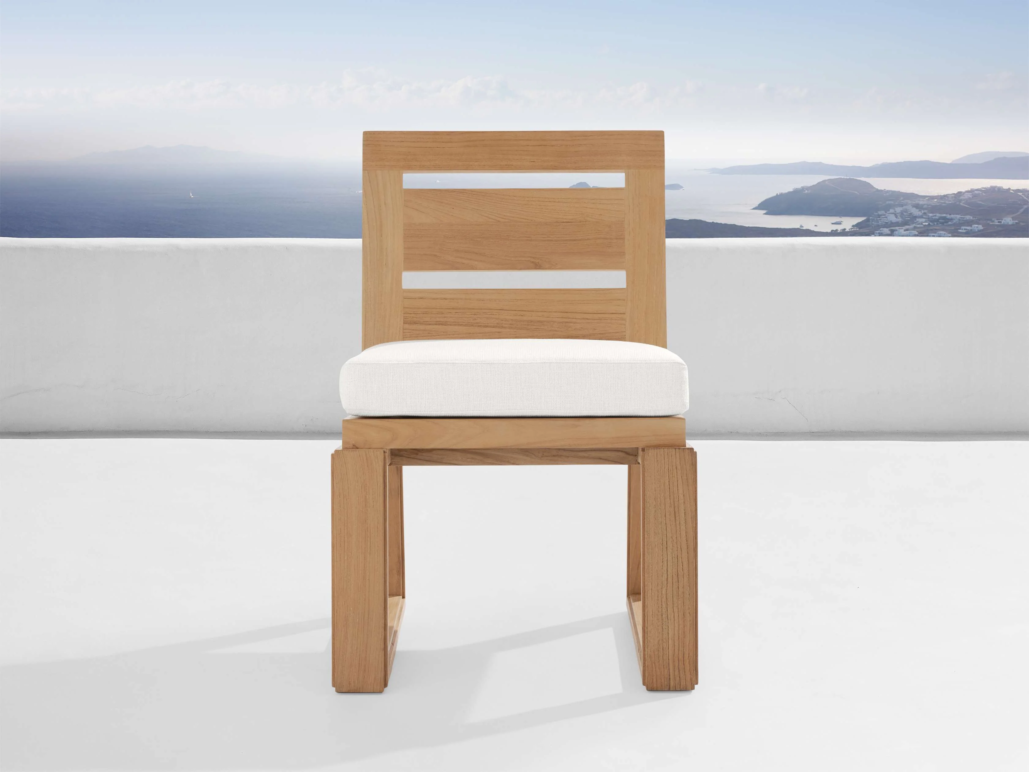 Canyon Outdoor Teak Dining Side Chair