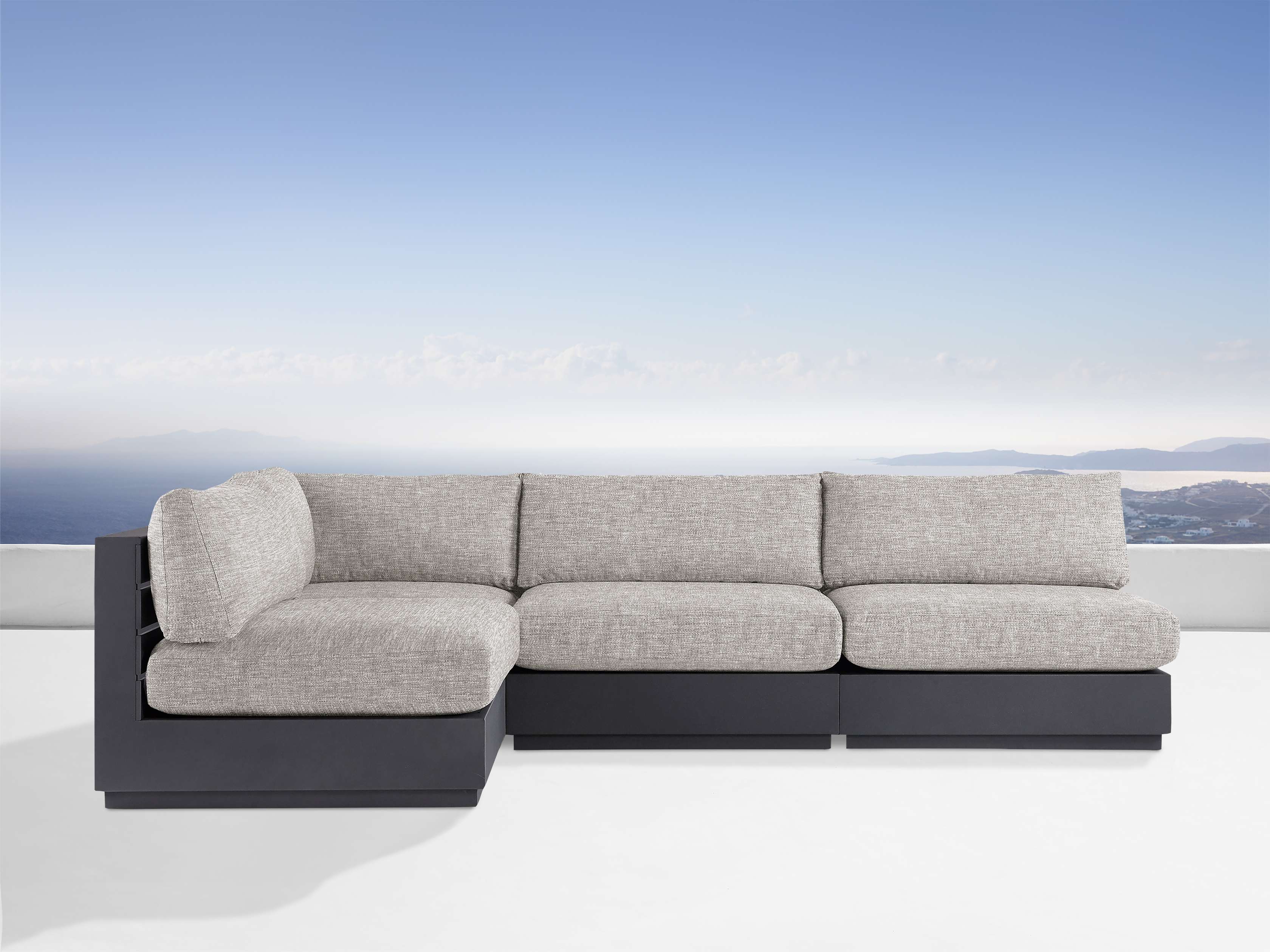 Bal Harbour Outdoor Aluminum Five-Piece Sectional