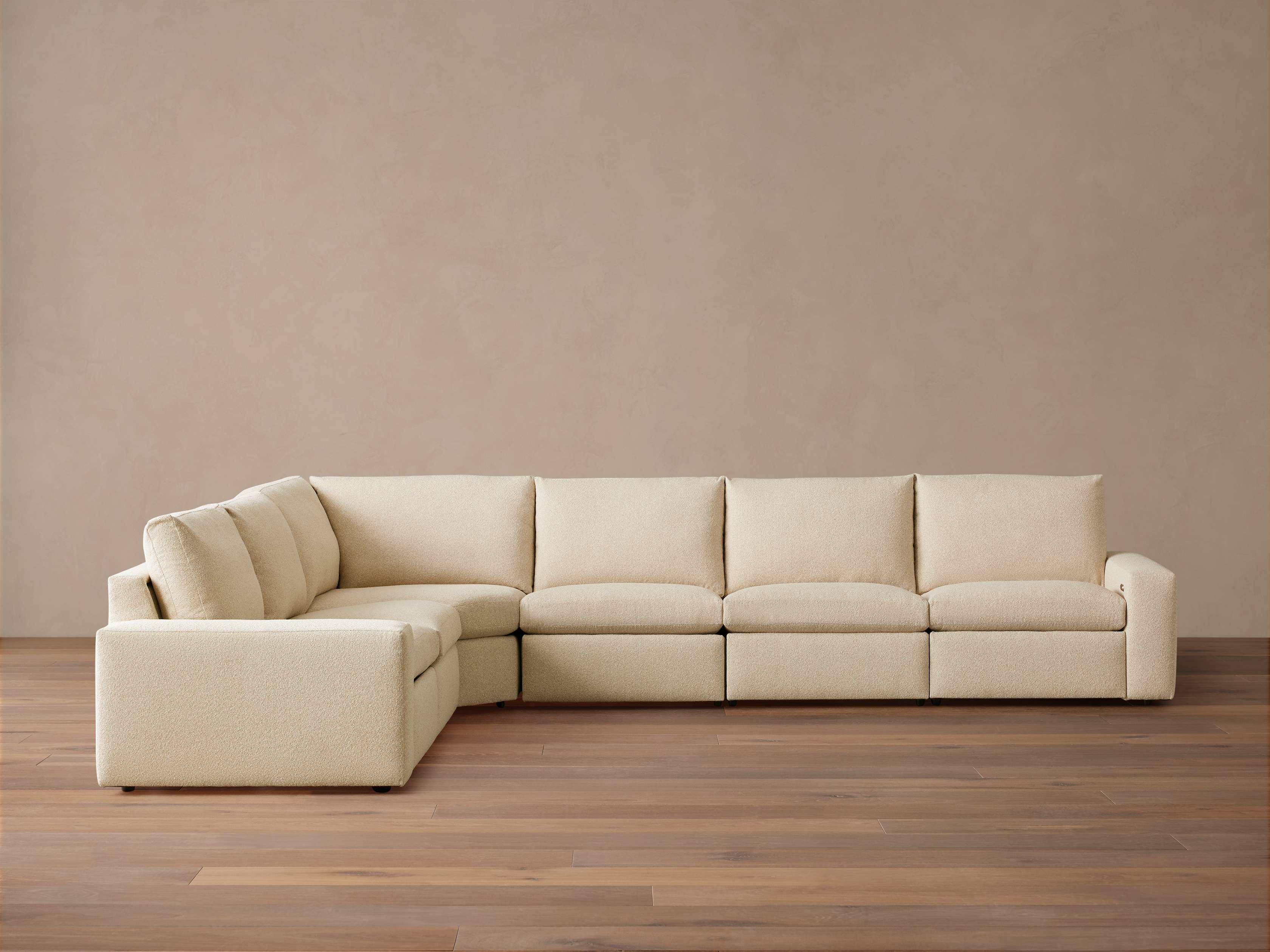 Kipton Wide Arm Six Piece Motion Sectional