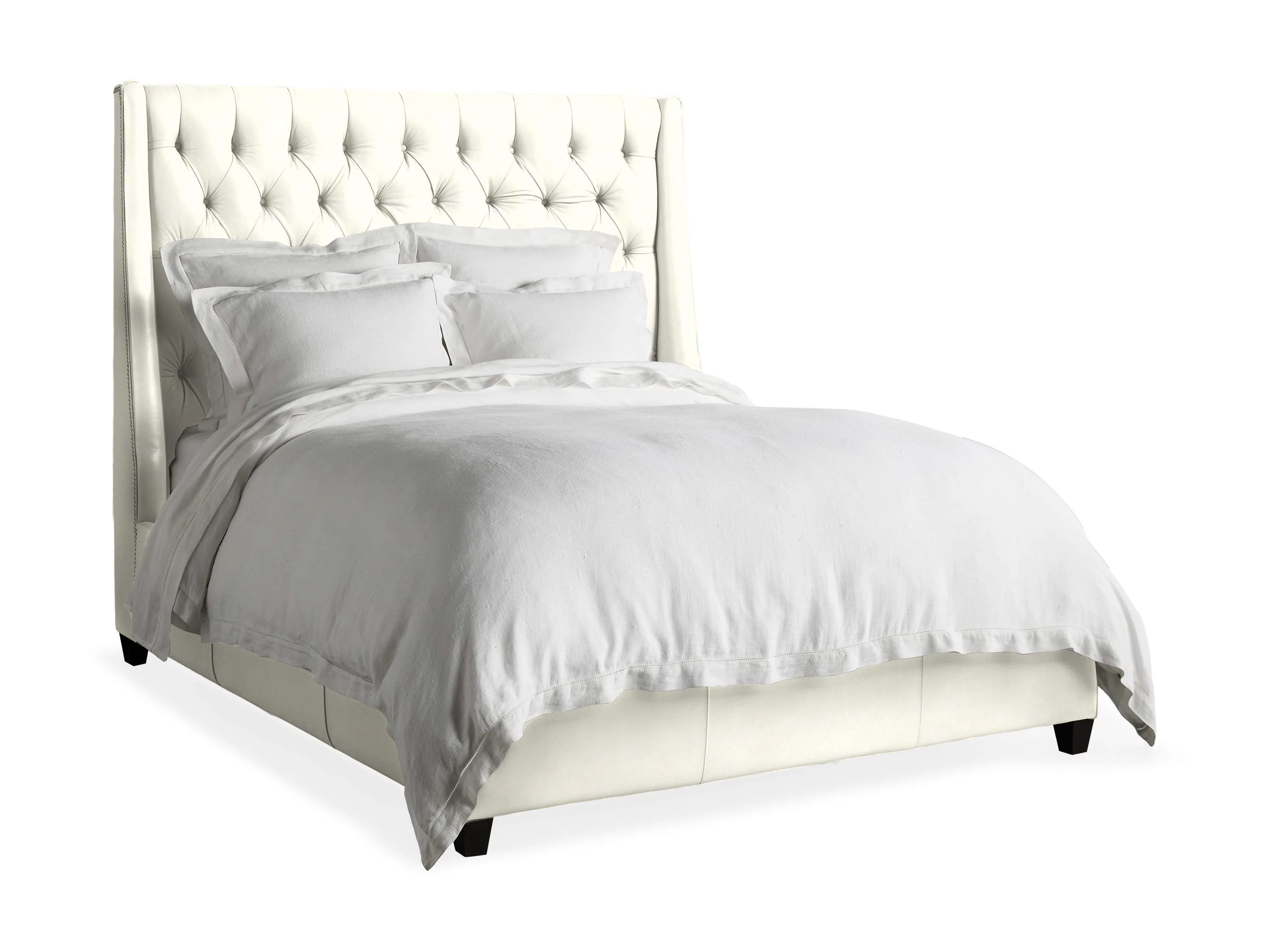 Devereaux Leather Tufted Bed