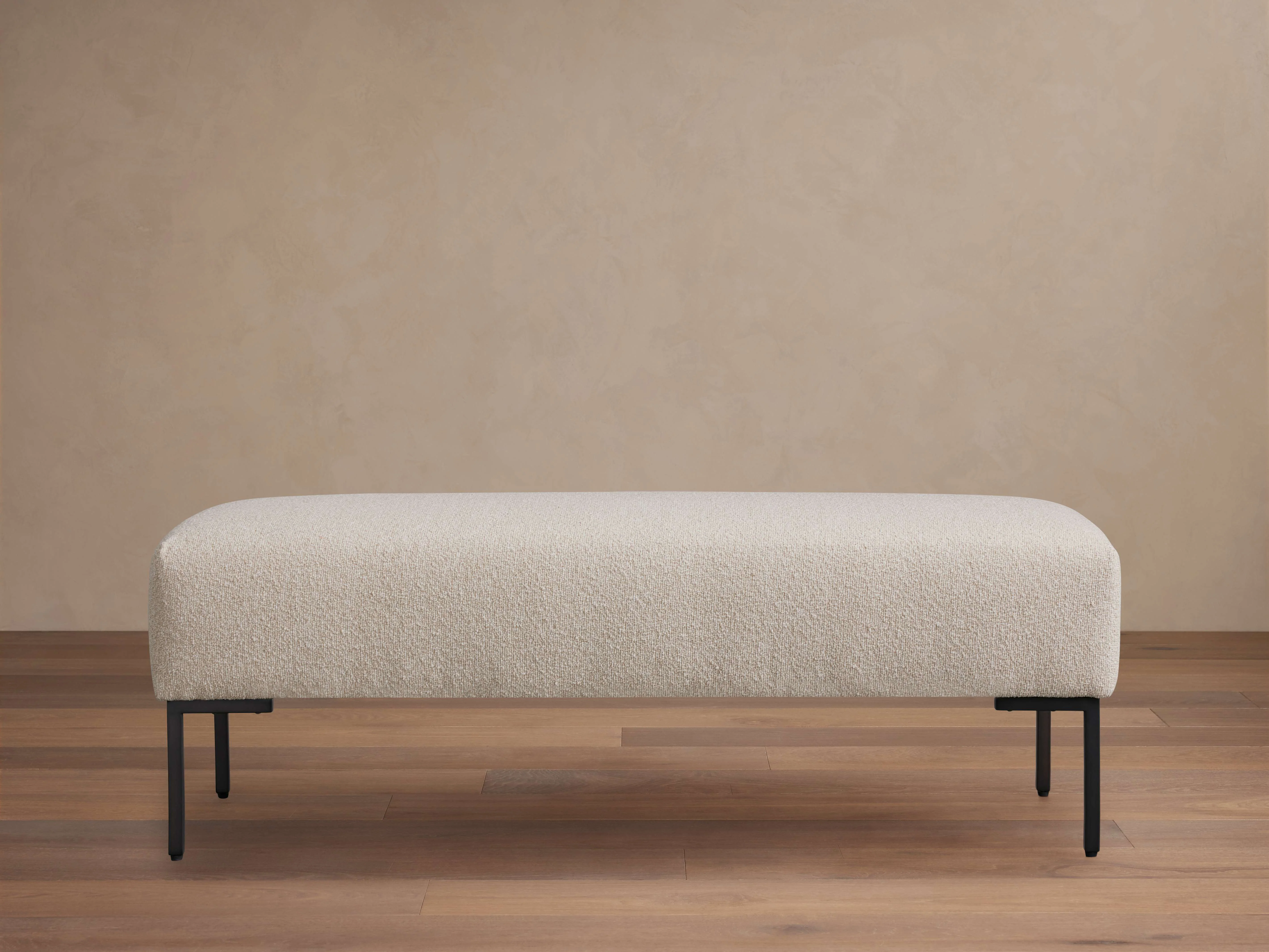Tilton 48" Bench in Promise Ecru