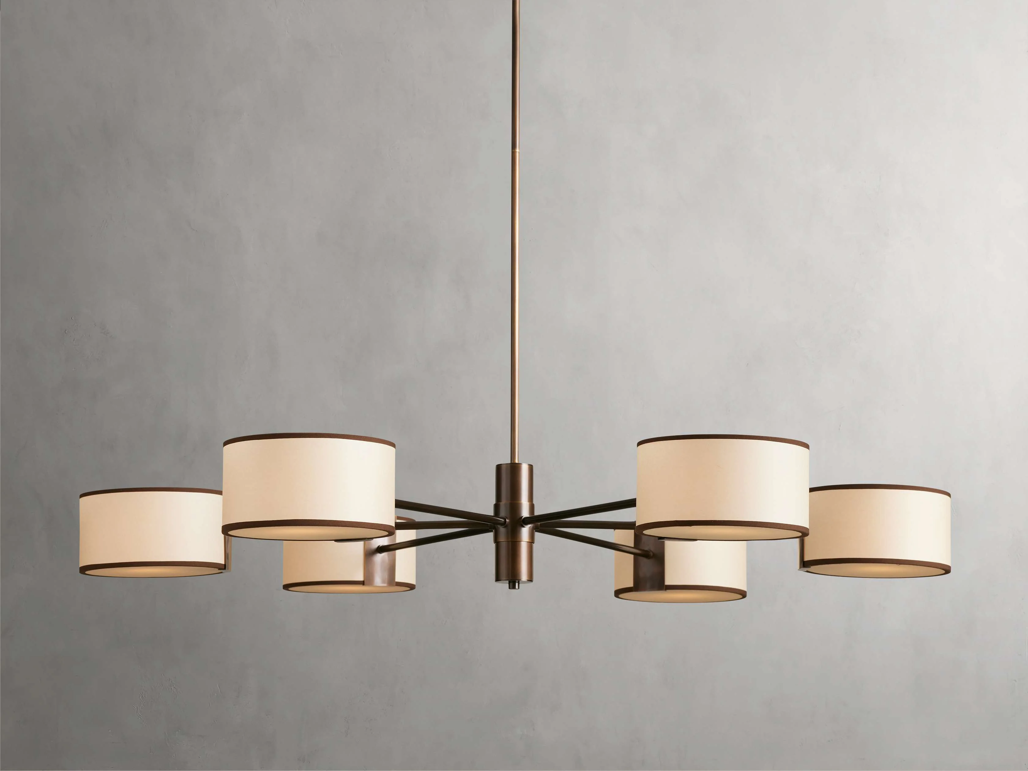 Daphne 48" Round Chandelier in Ecru