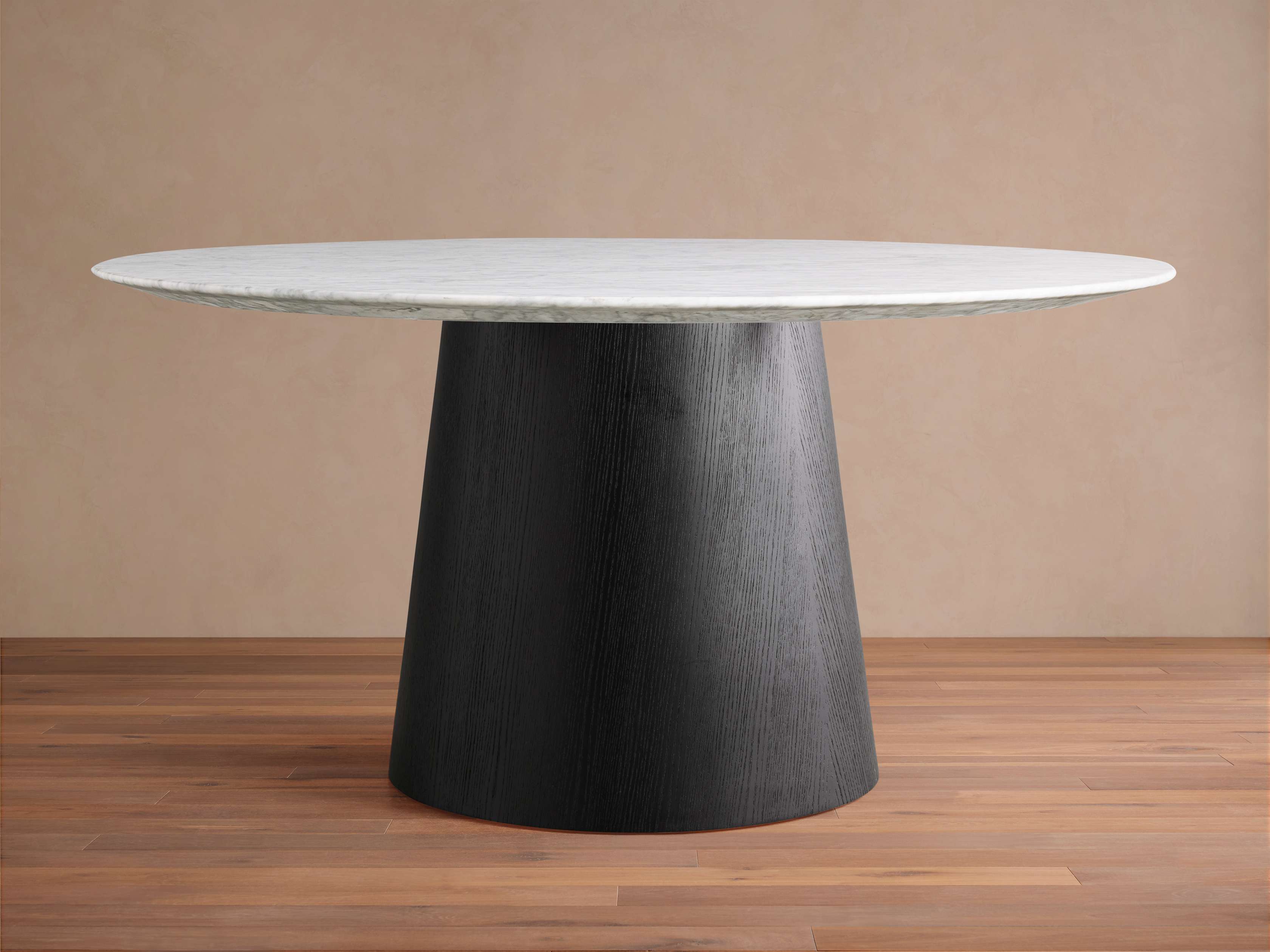 Saint Germain Round Stone Dining Table with Toulouse Base