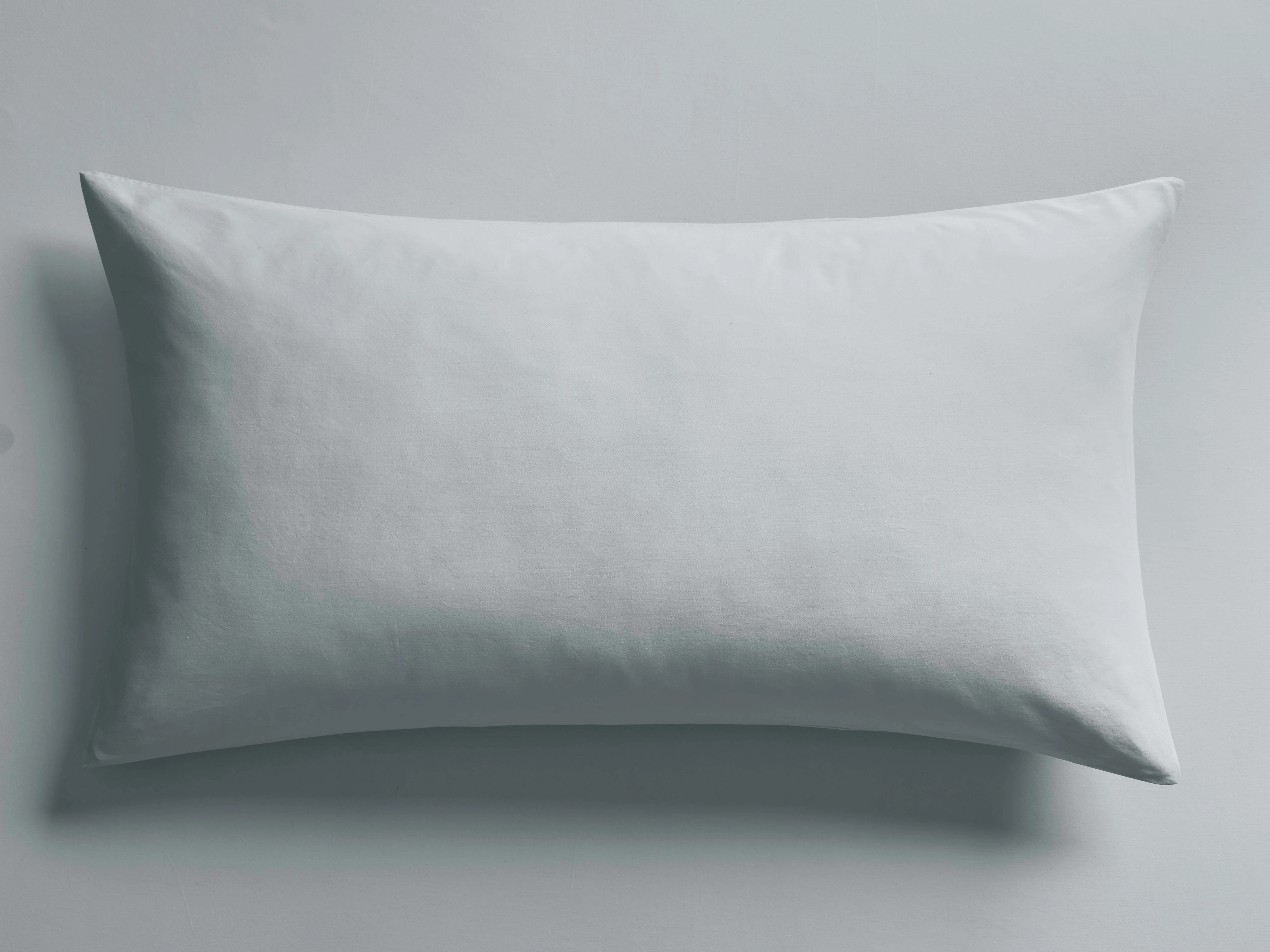 Italian Garment-Dyed Sateen Sham in Sky
