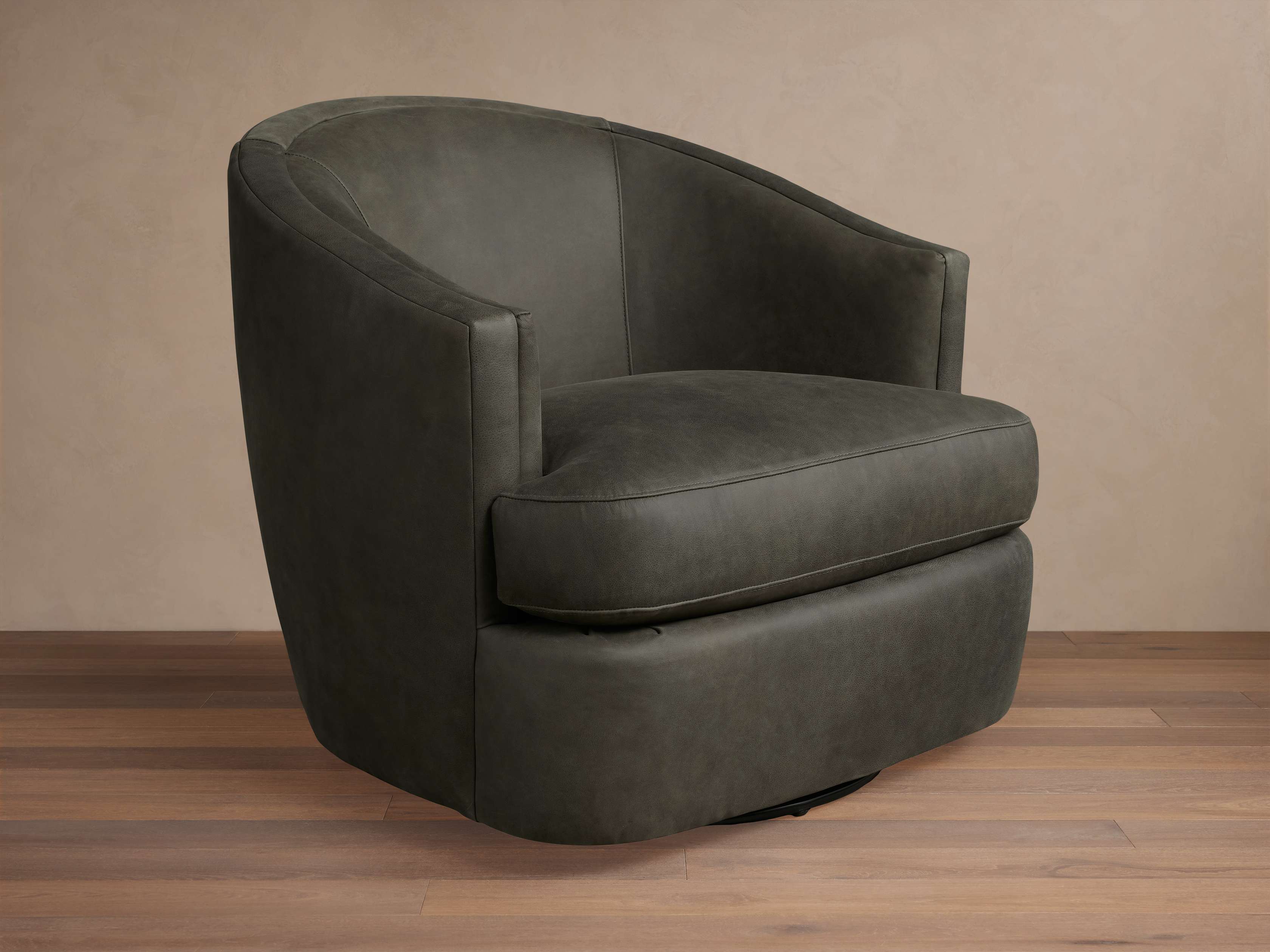 Kieran Leather Swivel Chair