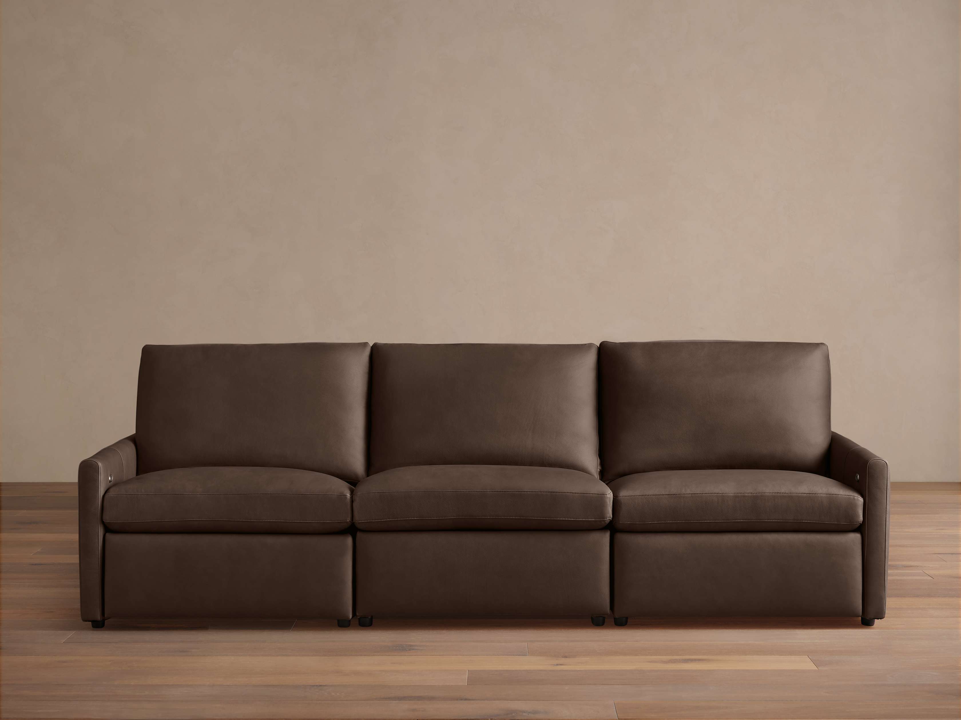 Kipton Leather Three-Piece Motion Modular Sofa