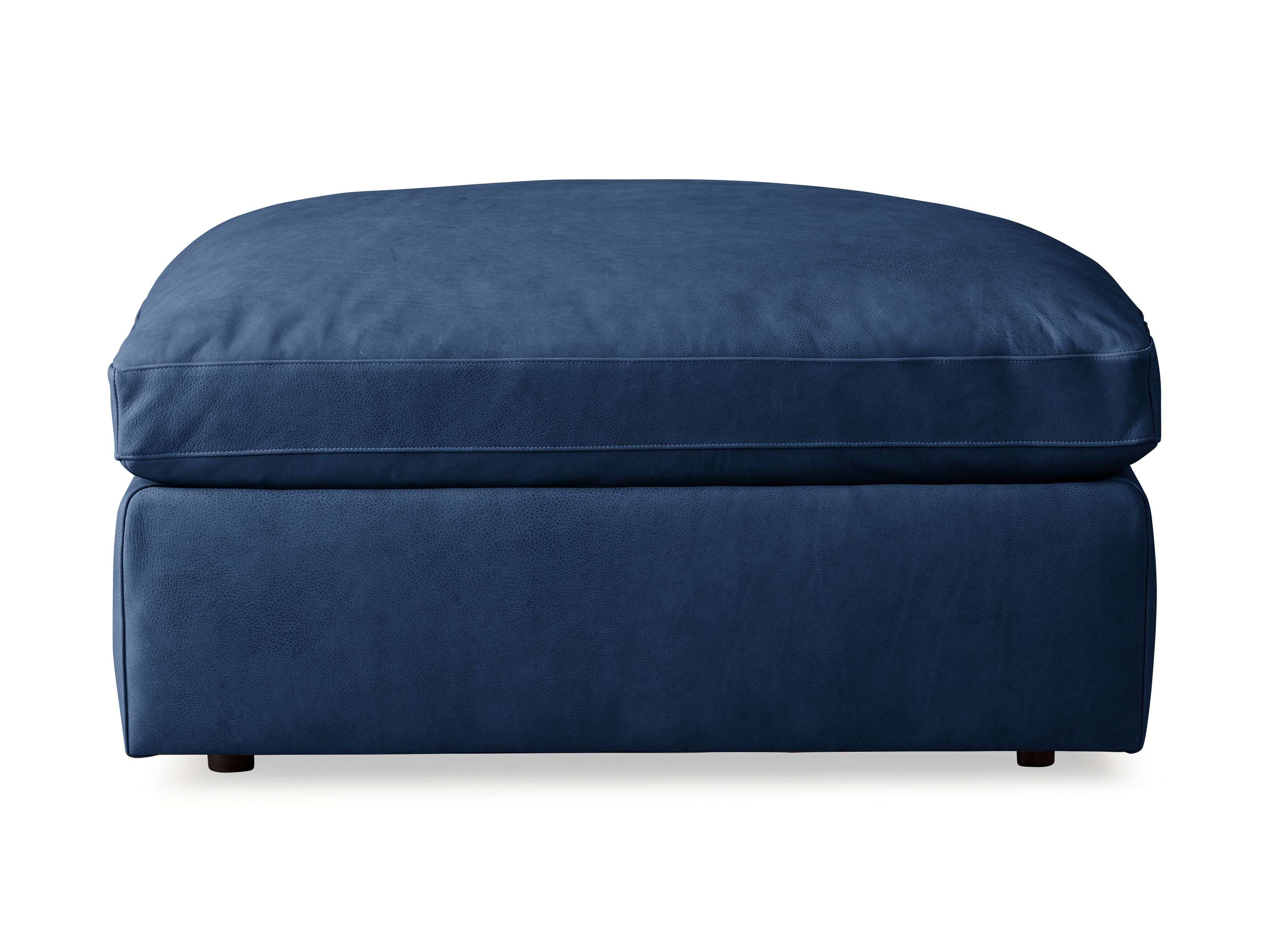 Beale Leather Ottoman