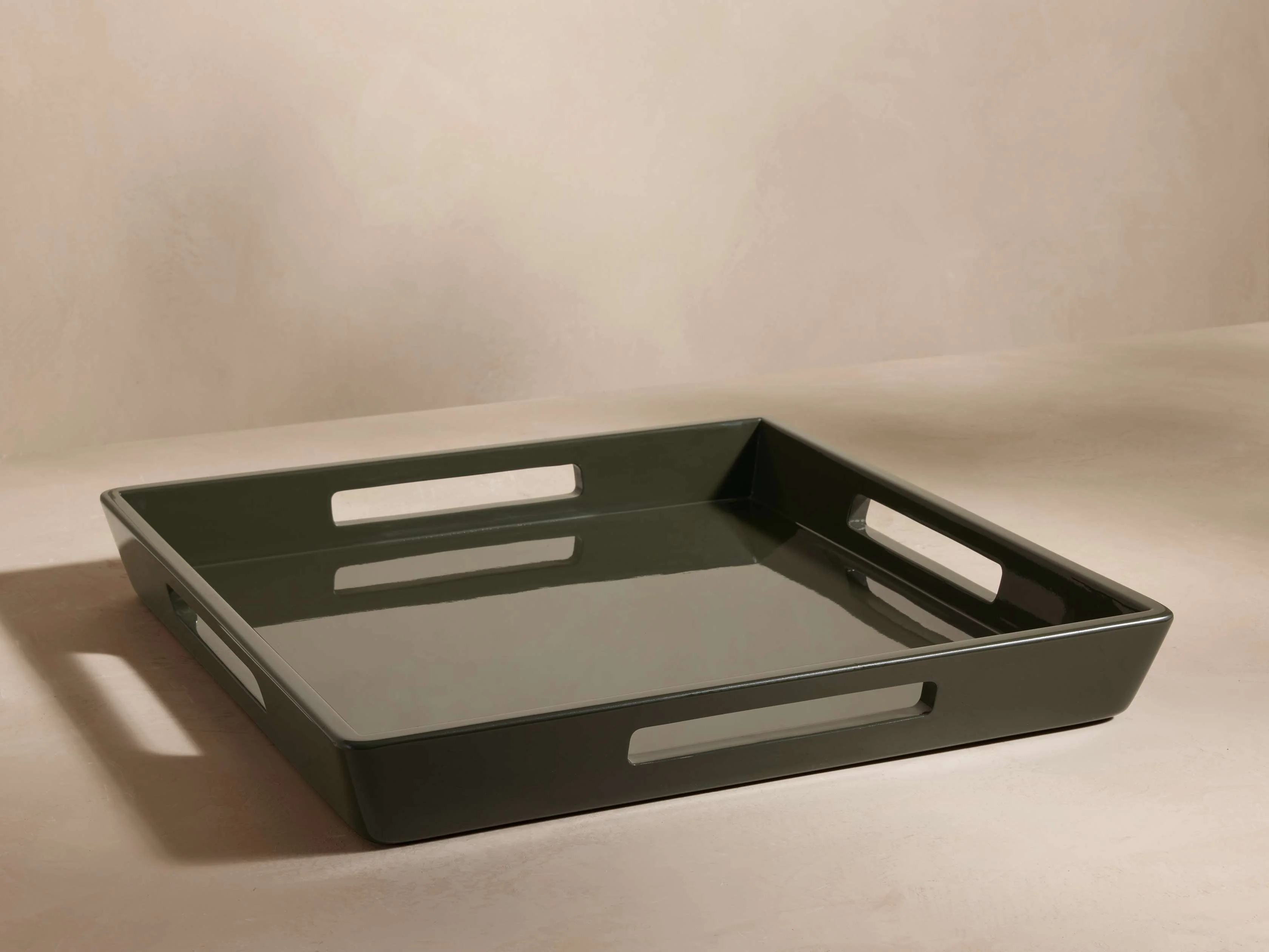 Lacquer Square Tray