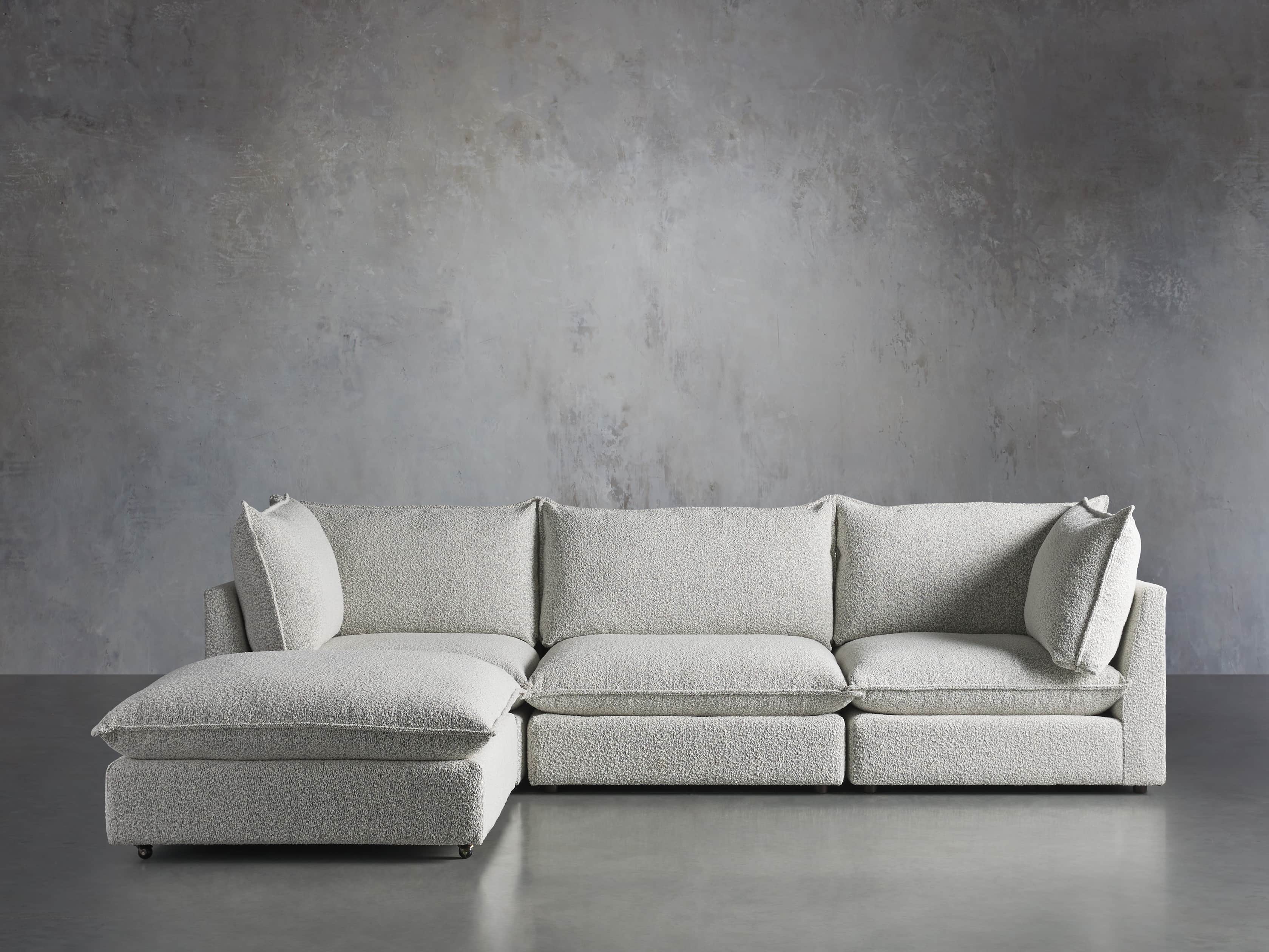 Owen Four-Piece Sectional in Burbank Pepper